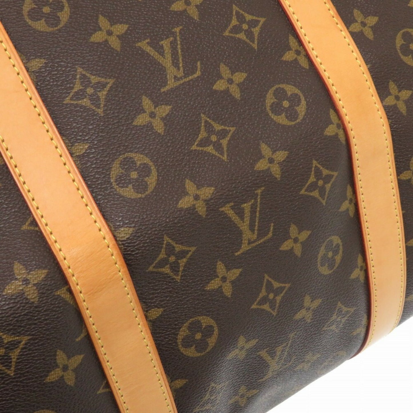 Louis Vuitton Keepall 60, Brown, Canvas, travel
