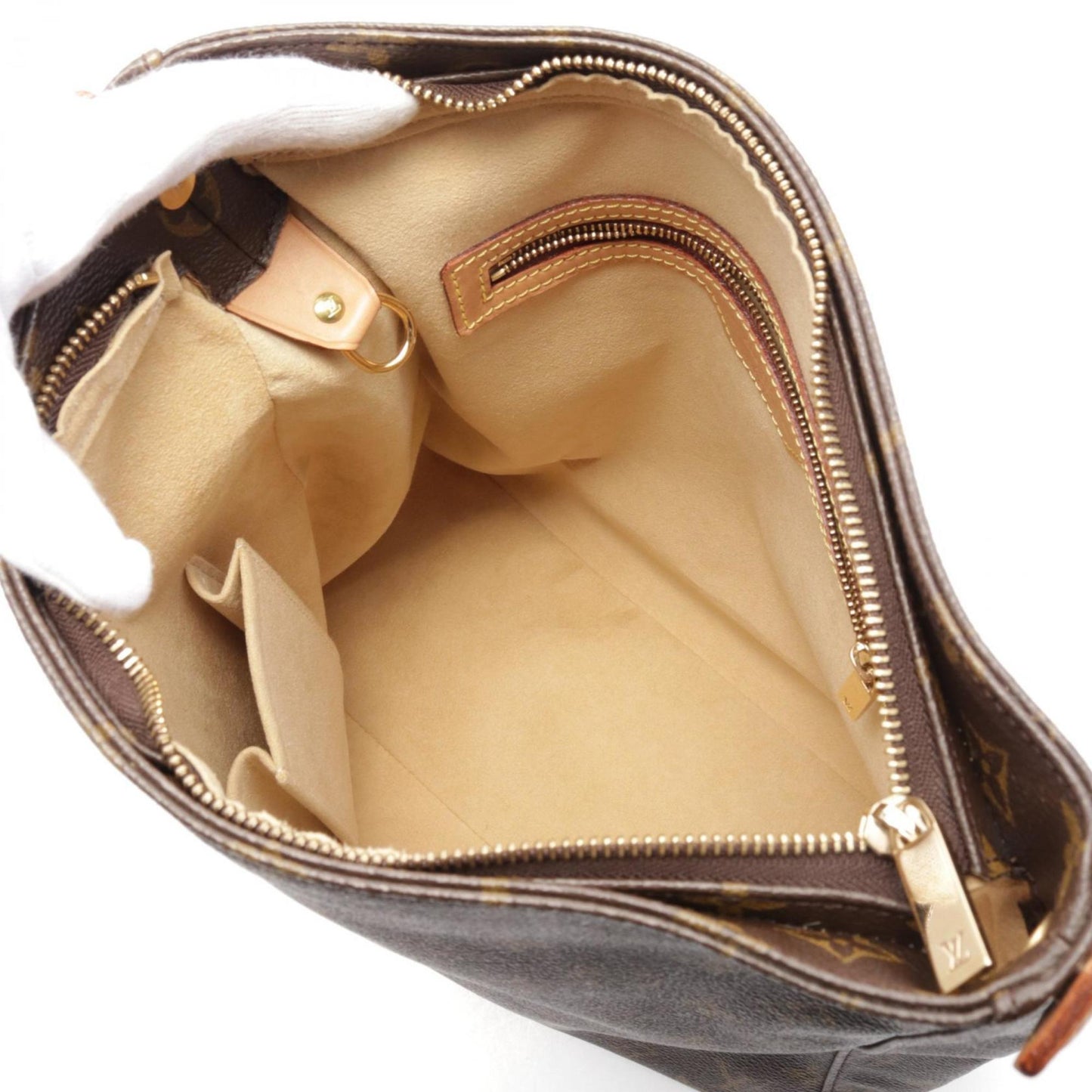 Louis Vuitton Looping GM, Brown, Canvas, shoulder
