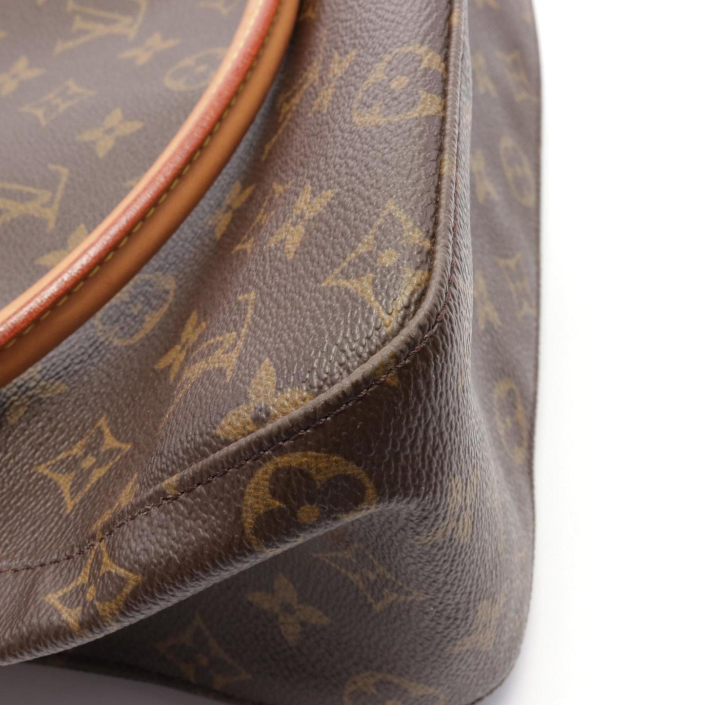 Louis Vuitton Looping GM, Brown, Canvas, shoulder