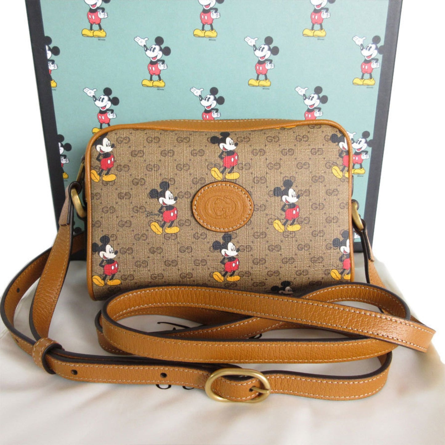 Gucci, Brown, Canvas, shoulder