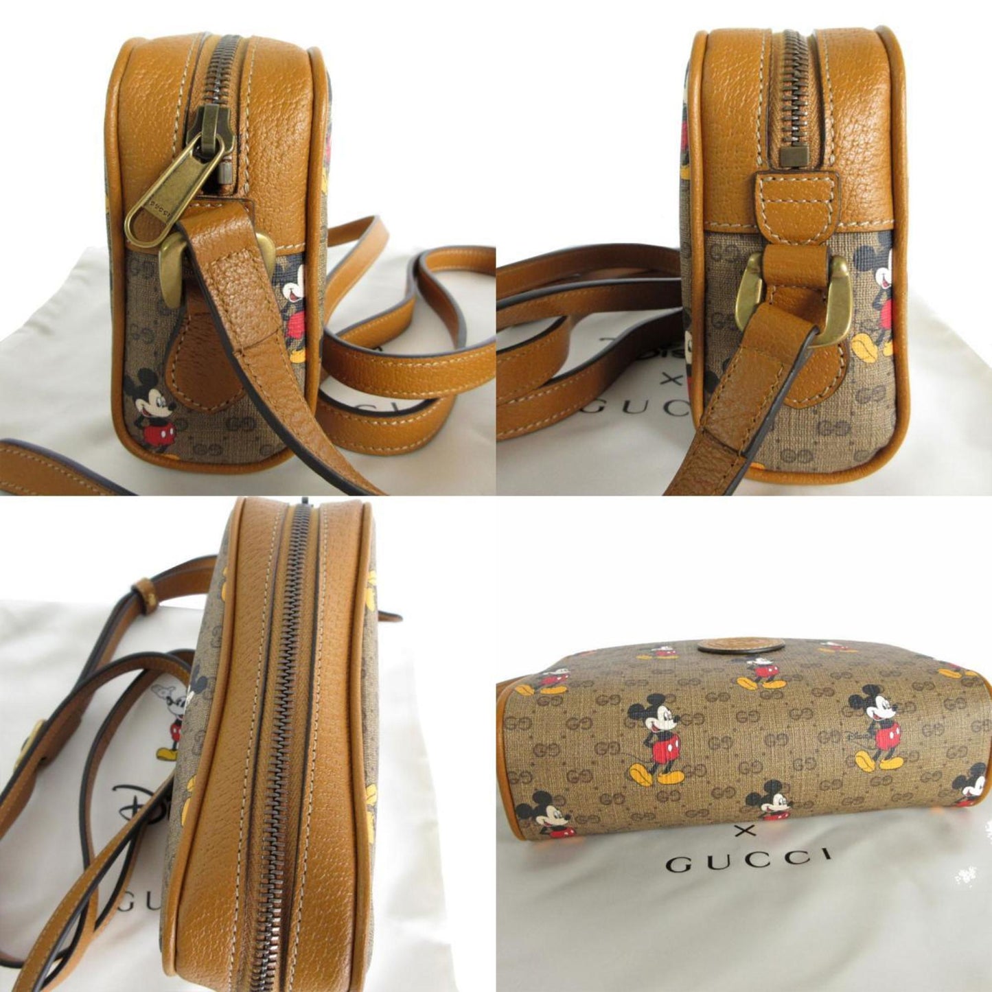 Gucci, Brown, Canvas, shoulder