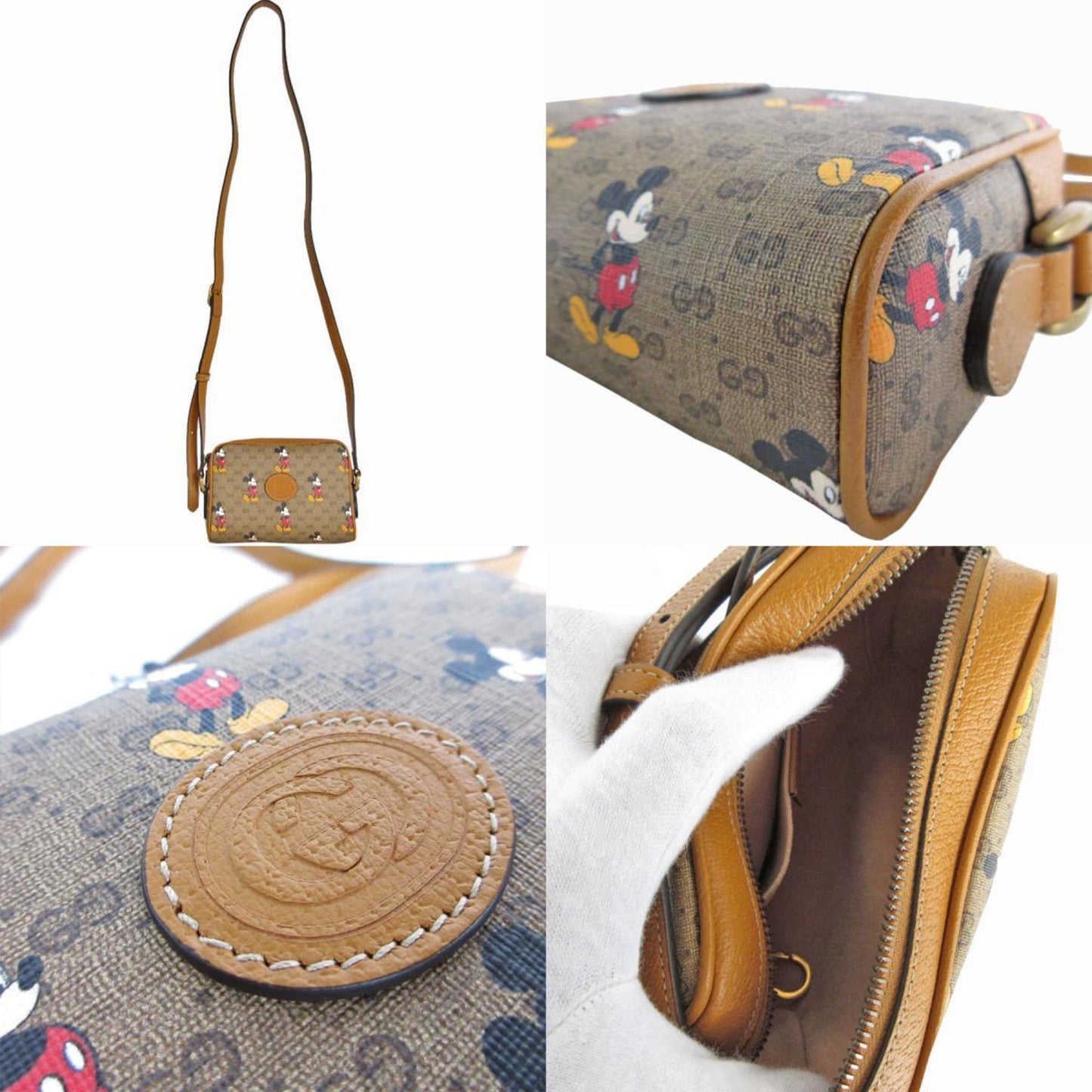 Gucci, Brown, Canvas, shoulder