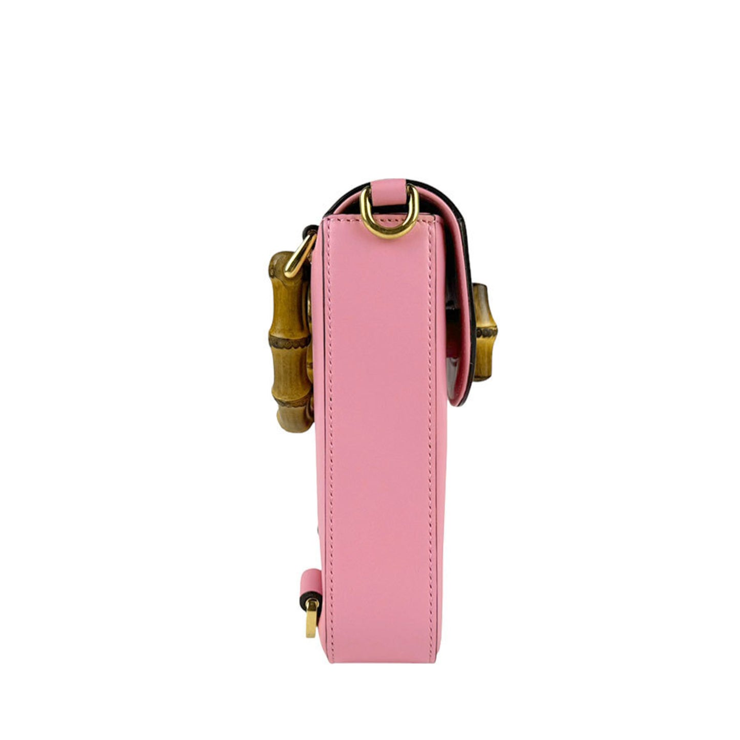 Gucci Bamboo, Pink, Leather, clutch