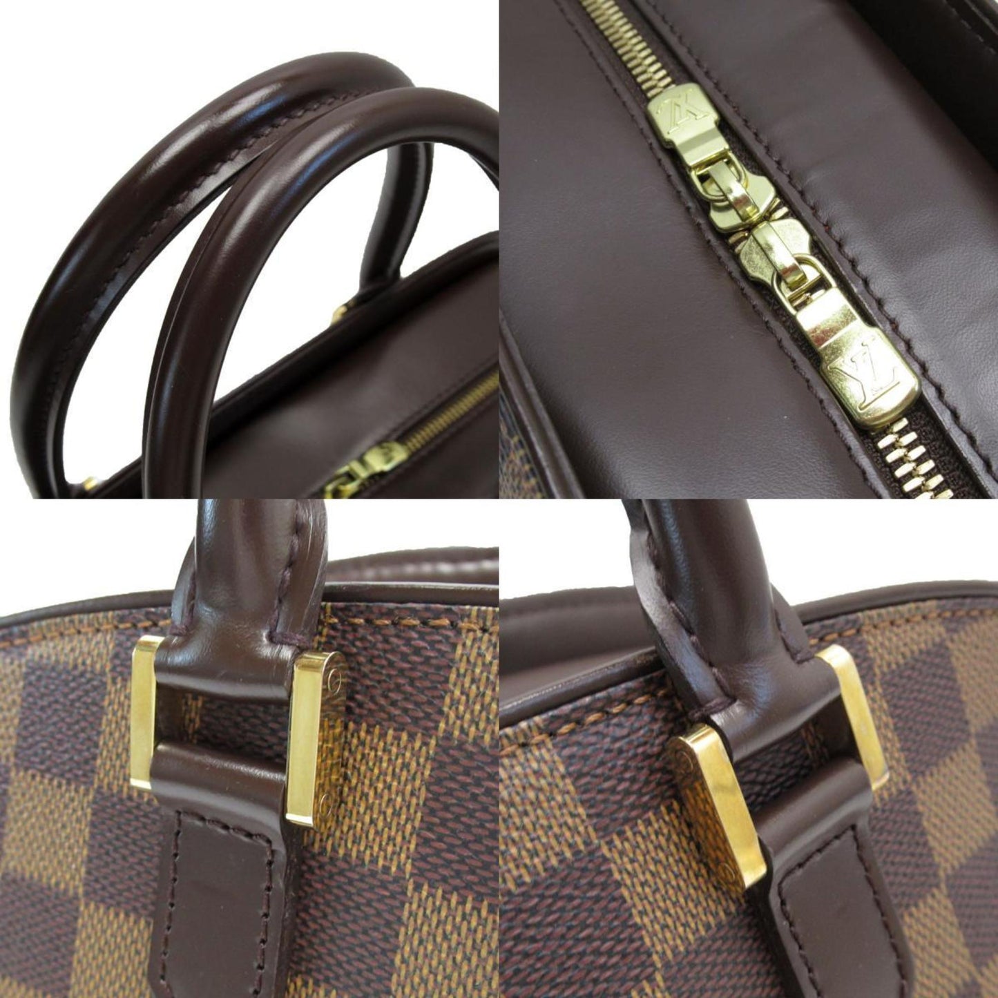 Louis Vuitton Sarria, Brown, Canvas, handbag