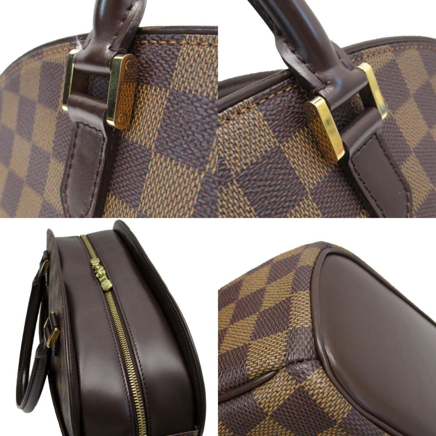 Louis Vuitton Sarria, Brown, Canvas, handbag
