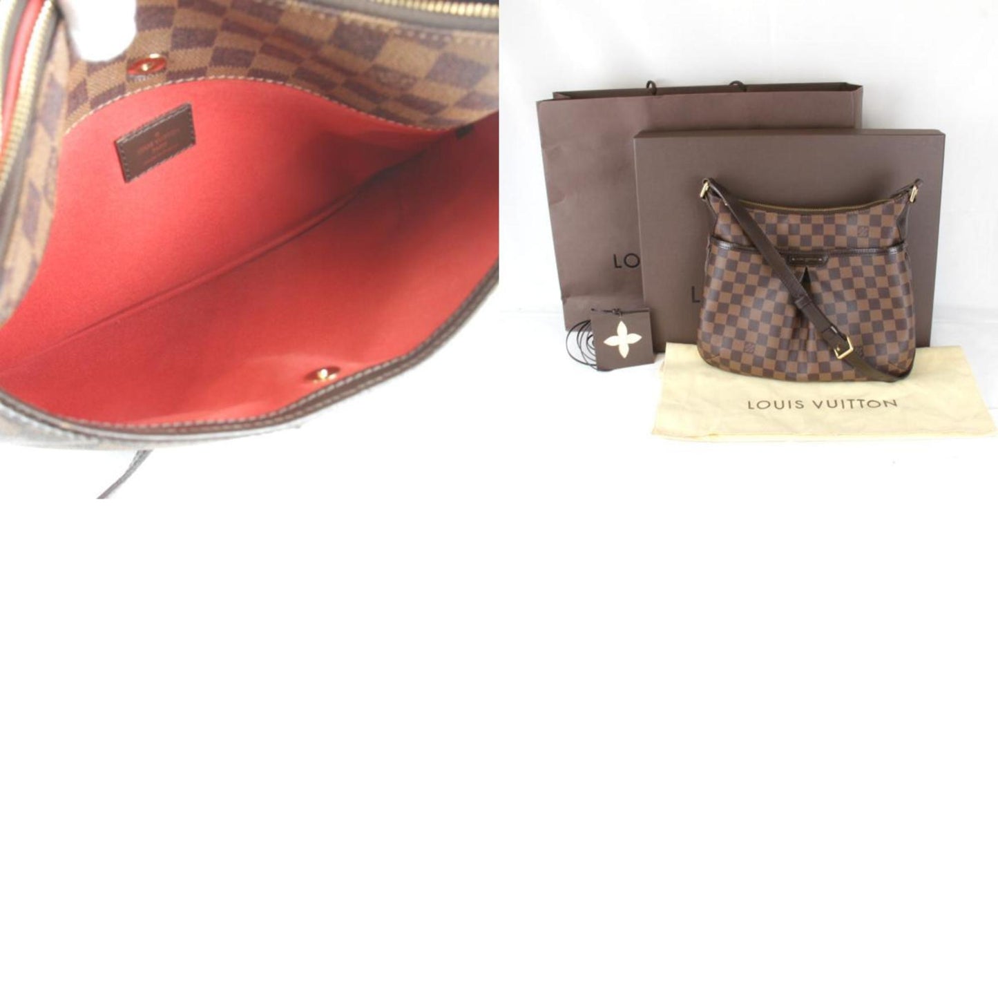 Louis Vuitton Bloomsbury, Brown, Canvas, shoulder