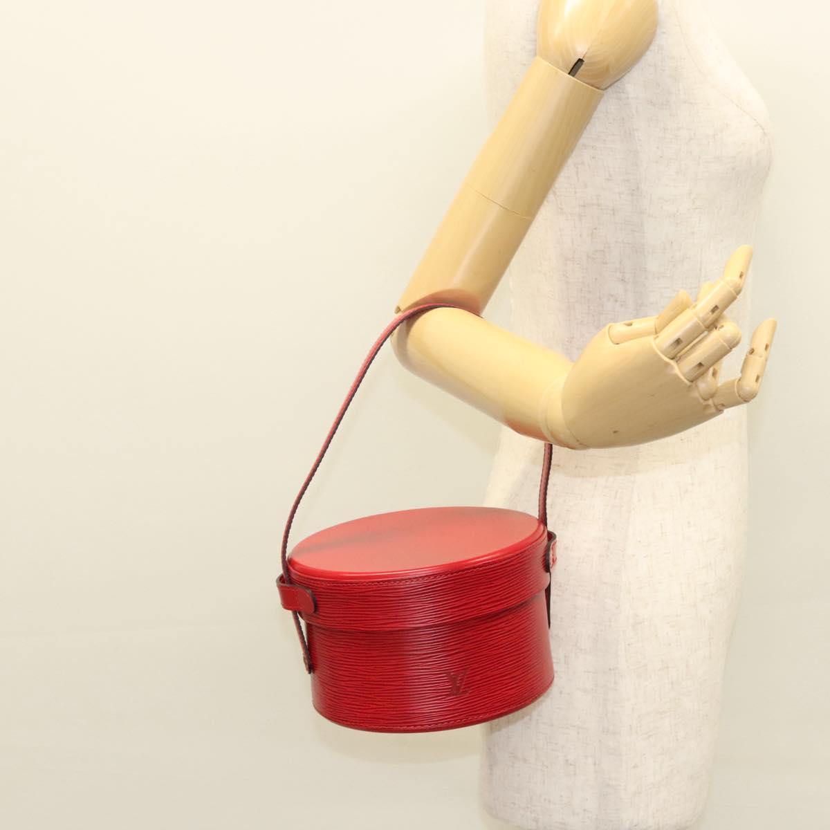 Louis Vuitton Vanity, Red, Leather, handbag