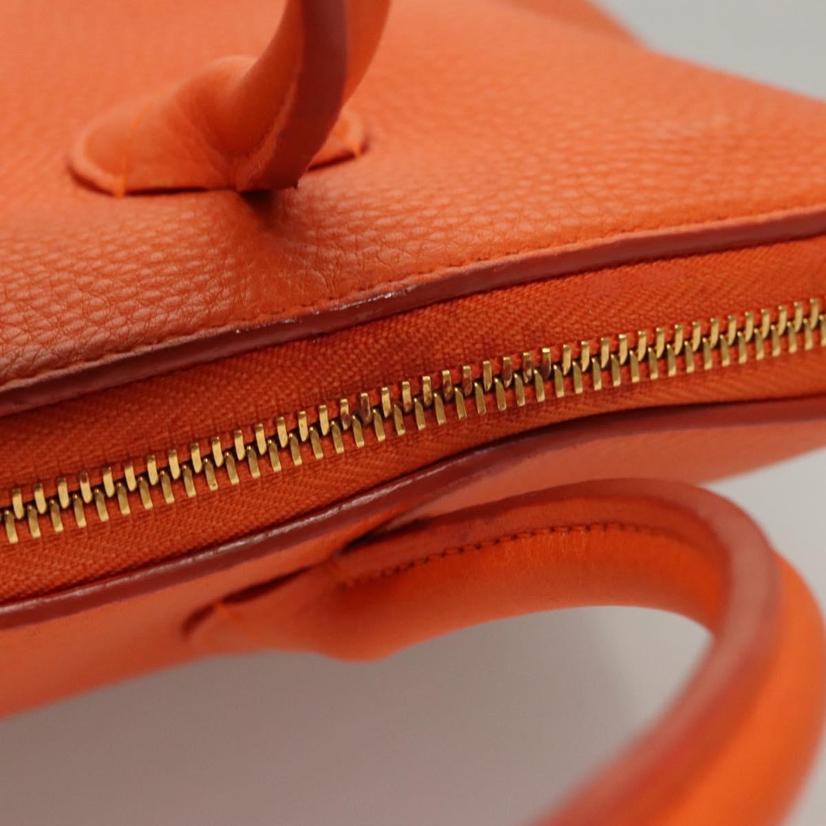 Louis Vuitton Lockit, Orange, Leather, handbag