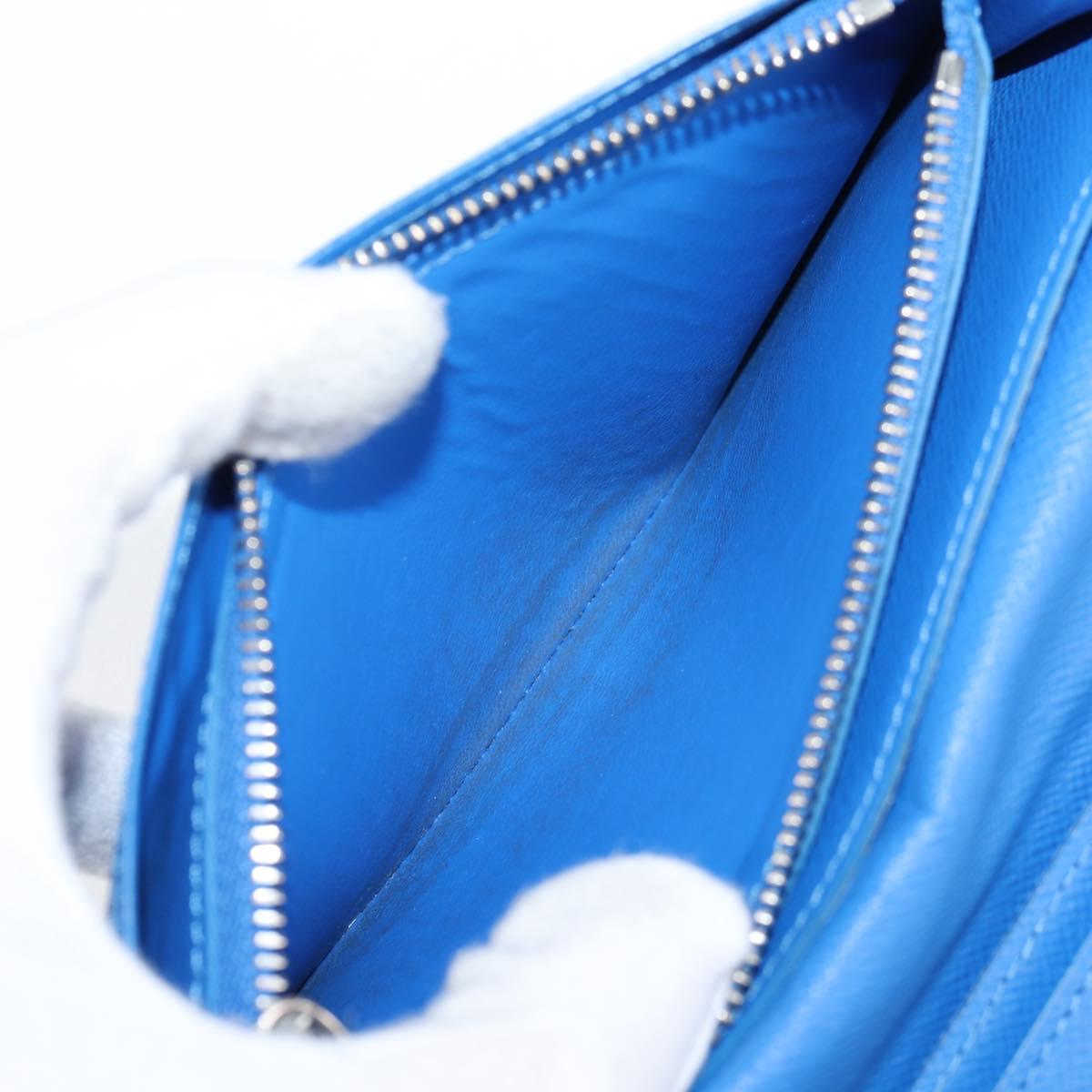 Louis Vuitton Brazza, Blue, Canvas, wallet