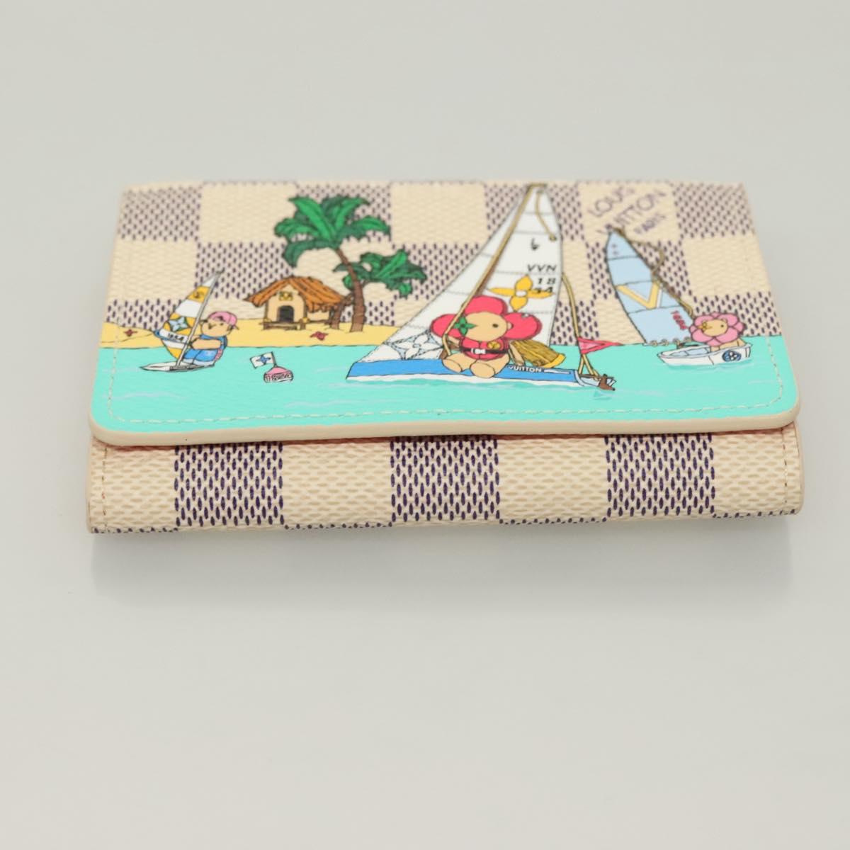 Louis Vuitton Rosalie, White, Canvas, wallet