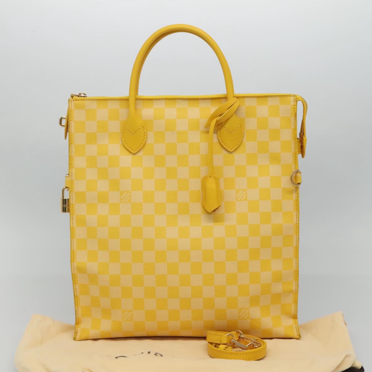 Louis Vuitton, Yellow, Canvas, handbag