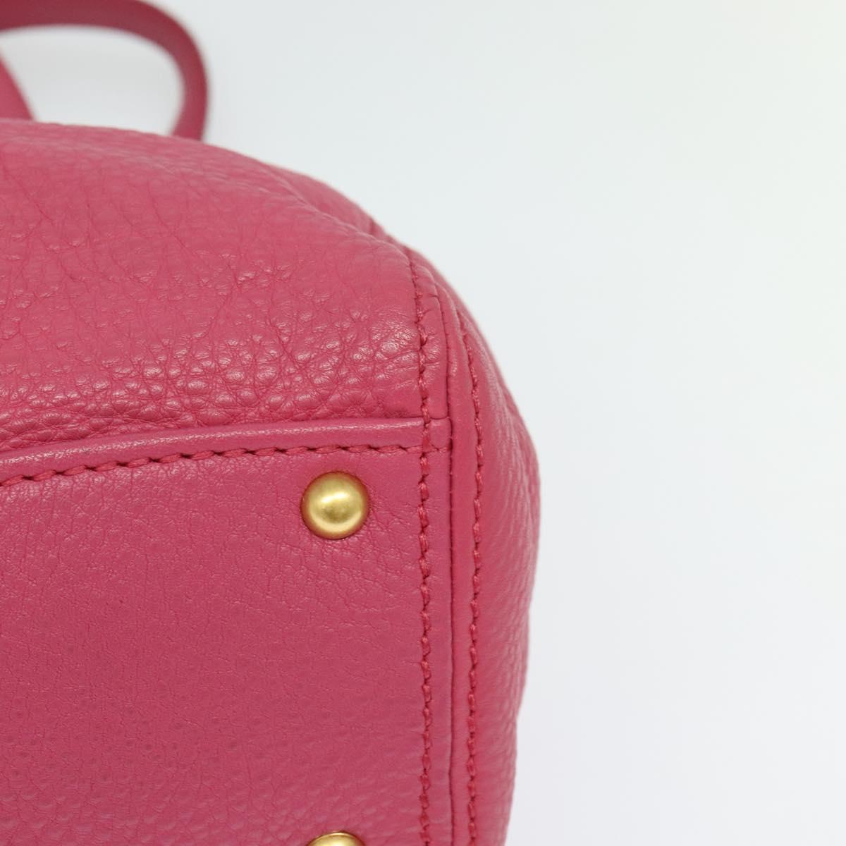 Miu Miu Vitello, Pink, Leather, handbag