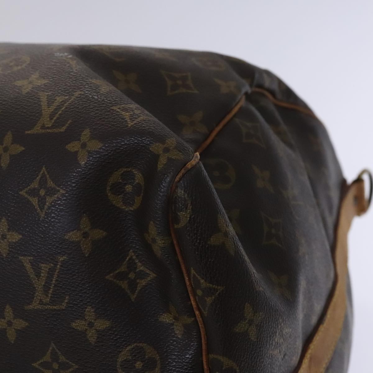Louis Vuitton Keepall Bandoulière 60, Brown, Canvas, travel