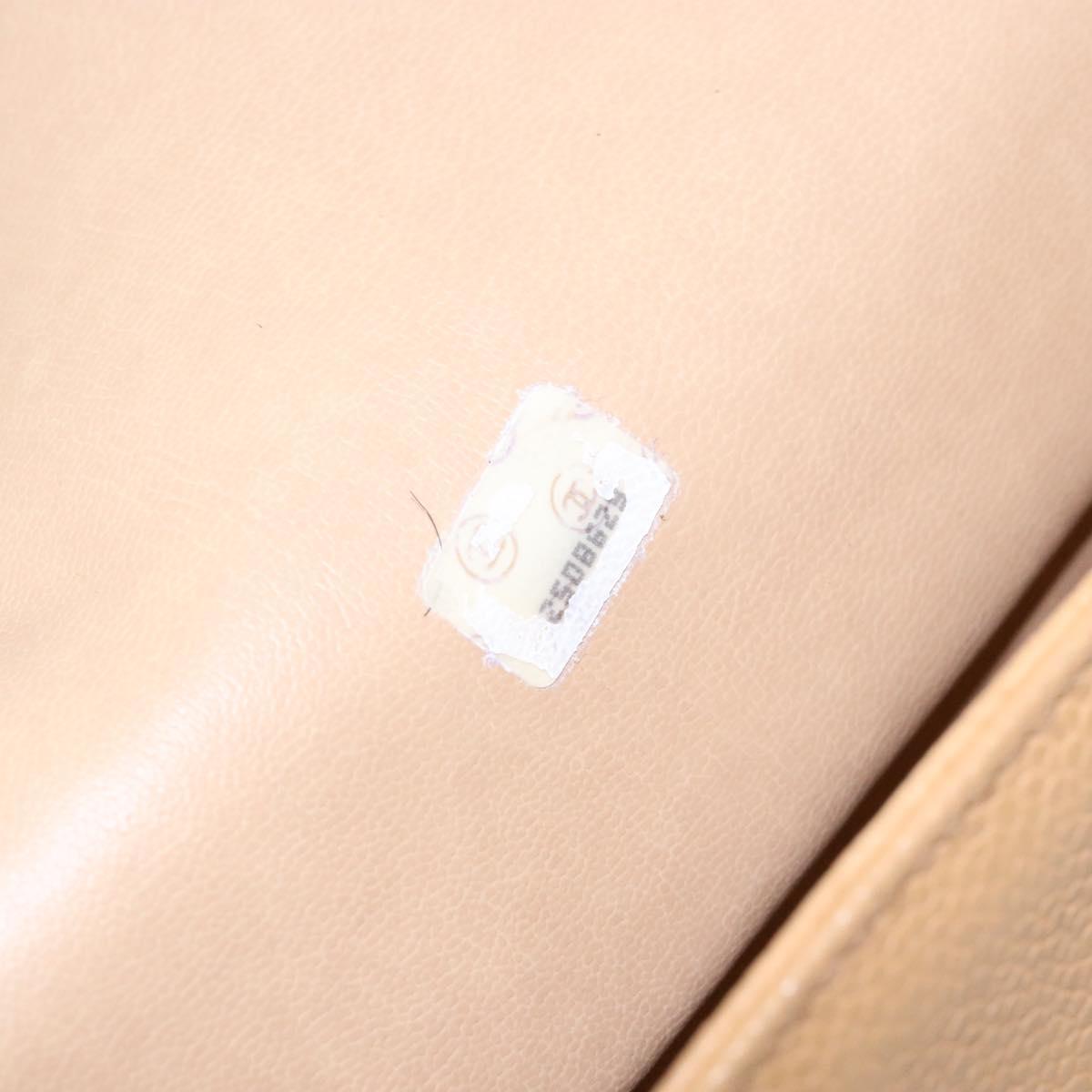 Chanel Coco Mark, Beige, Leather, tote