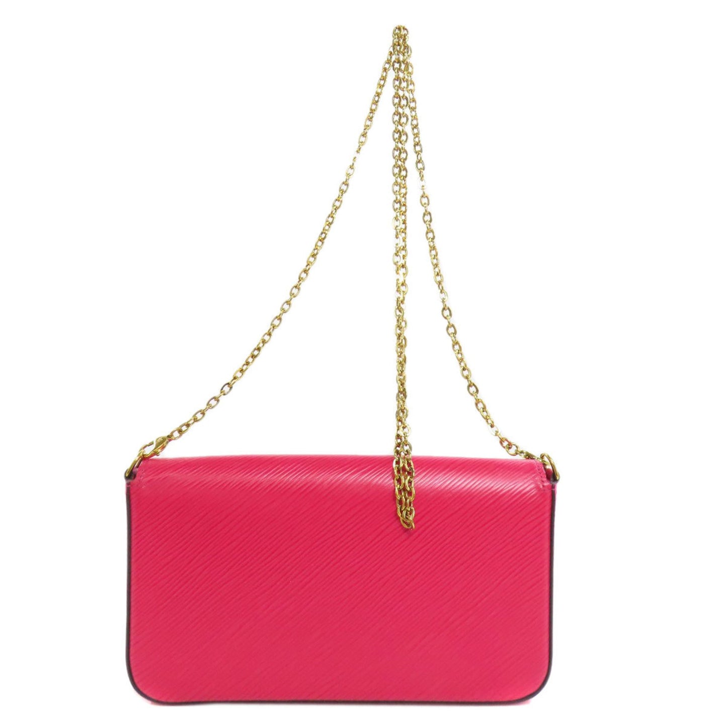 Louis Vuitton Felicie, Pink, Leather, clutch