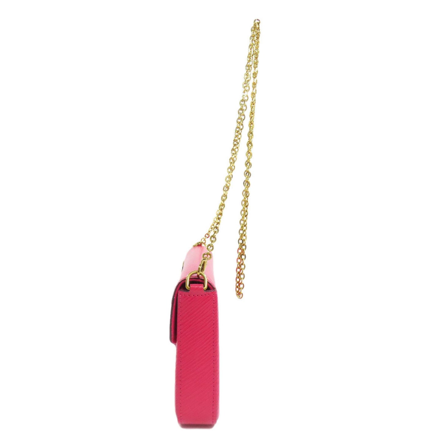 Louis Vuitton Felicie, Pink, Leather, clutch