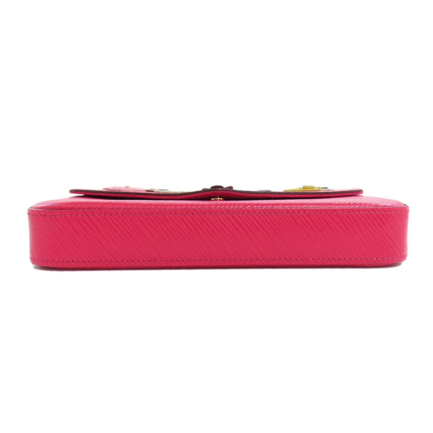 Louis Vuitton Felicie, Pink, Leather, clutch