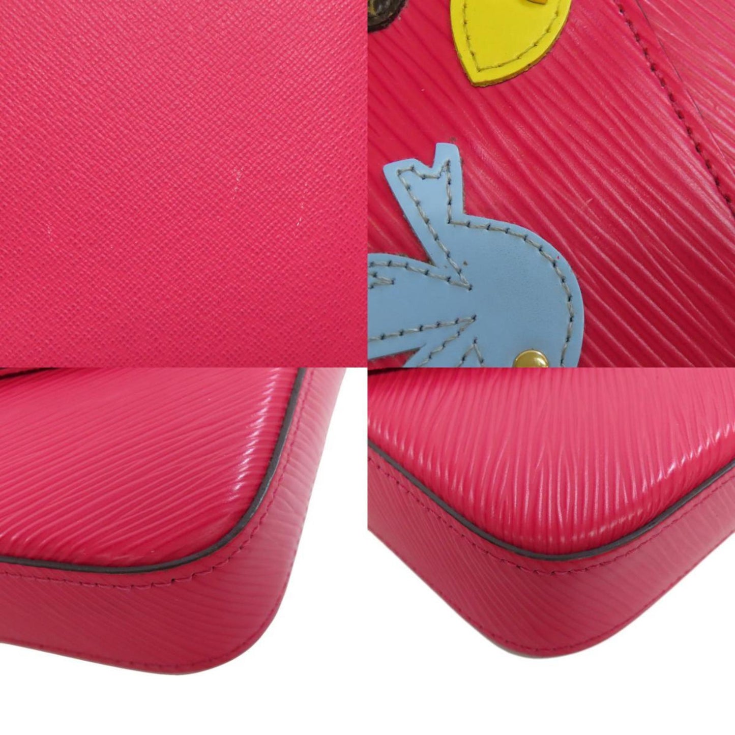 Louis Vuitton Felicie, Pink, Leather, clutch