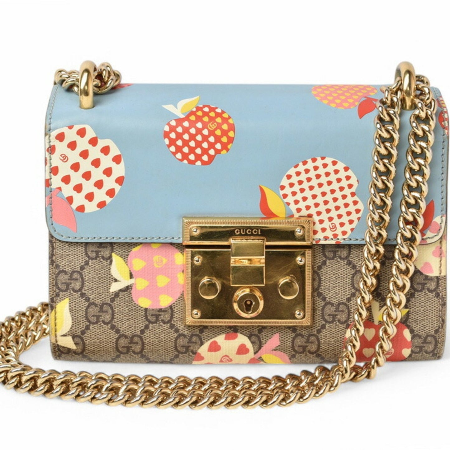 Gucci Padlock, Multicolour, Canvas, shoulder