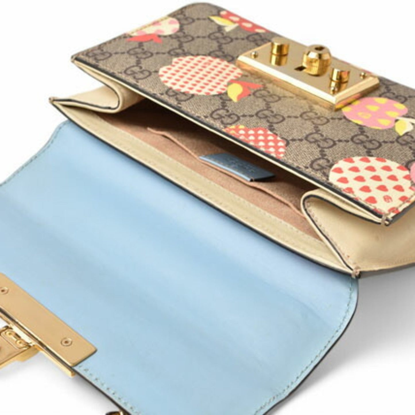 Gucci Padlock, Multicolour, Canvas, shoulder