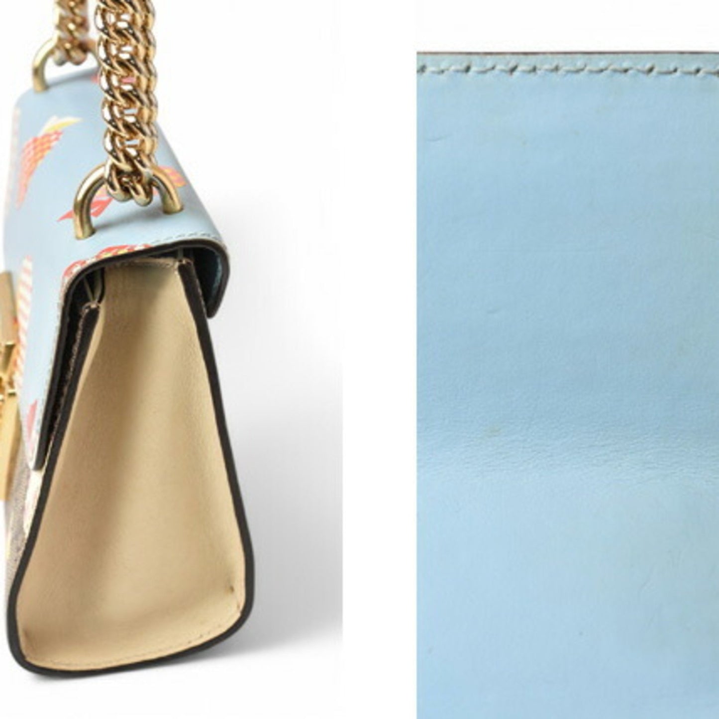 Gucci Padlock, Multicolour, Canvas, shoulder