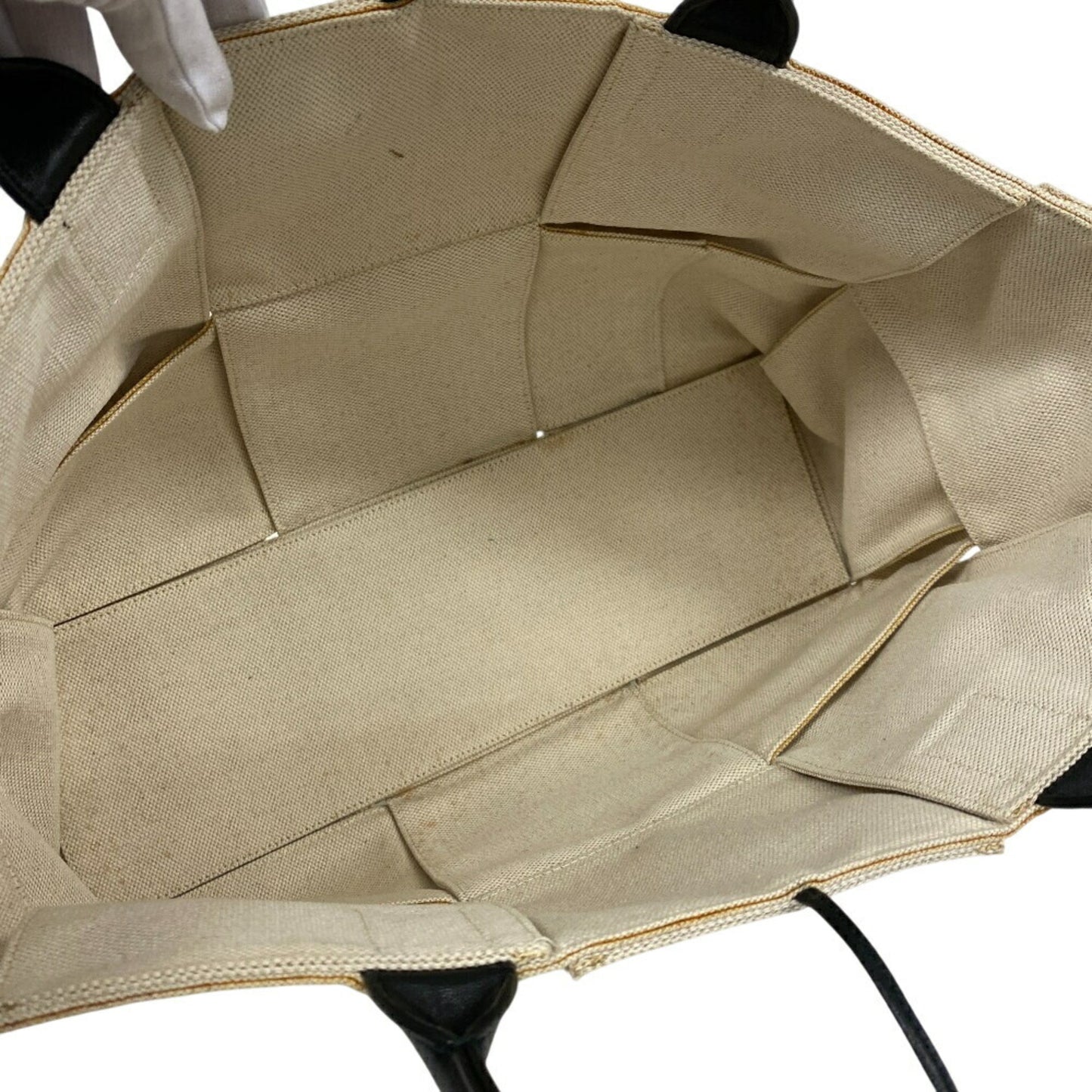 Bottega Veneta Arco, Beige, Canvas, tote