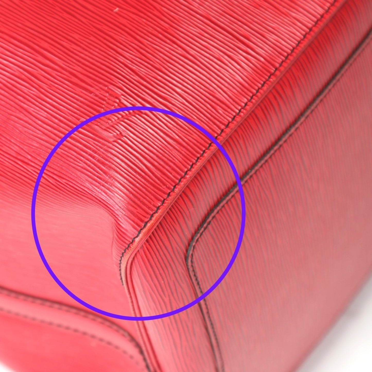 Louis Vuitton Keepall 60, Red, Leather, travel
