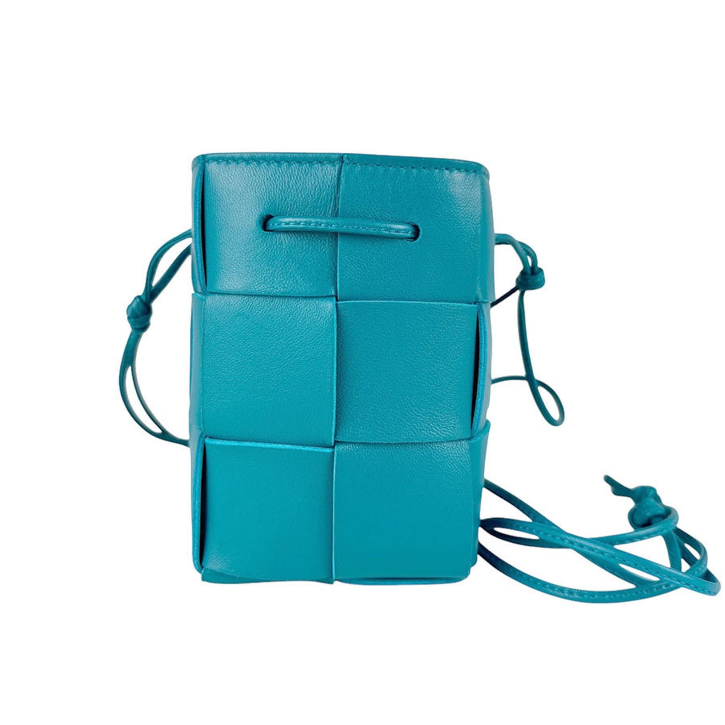 Bottega Veneta Cassette, Blue, Leather, shoulder