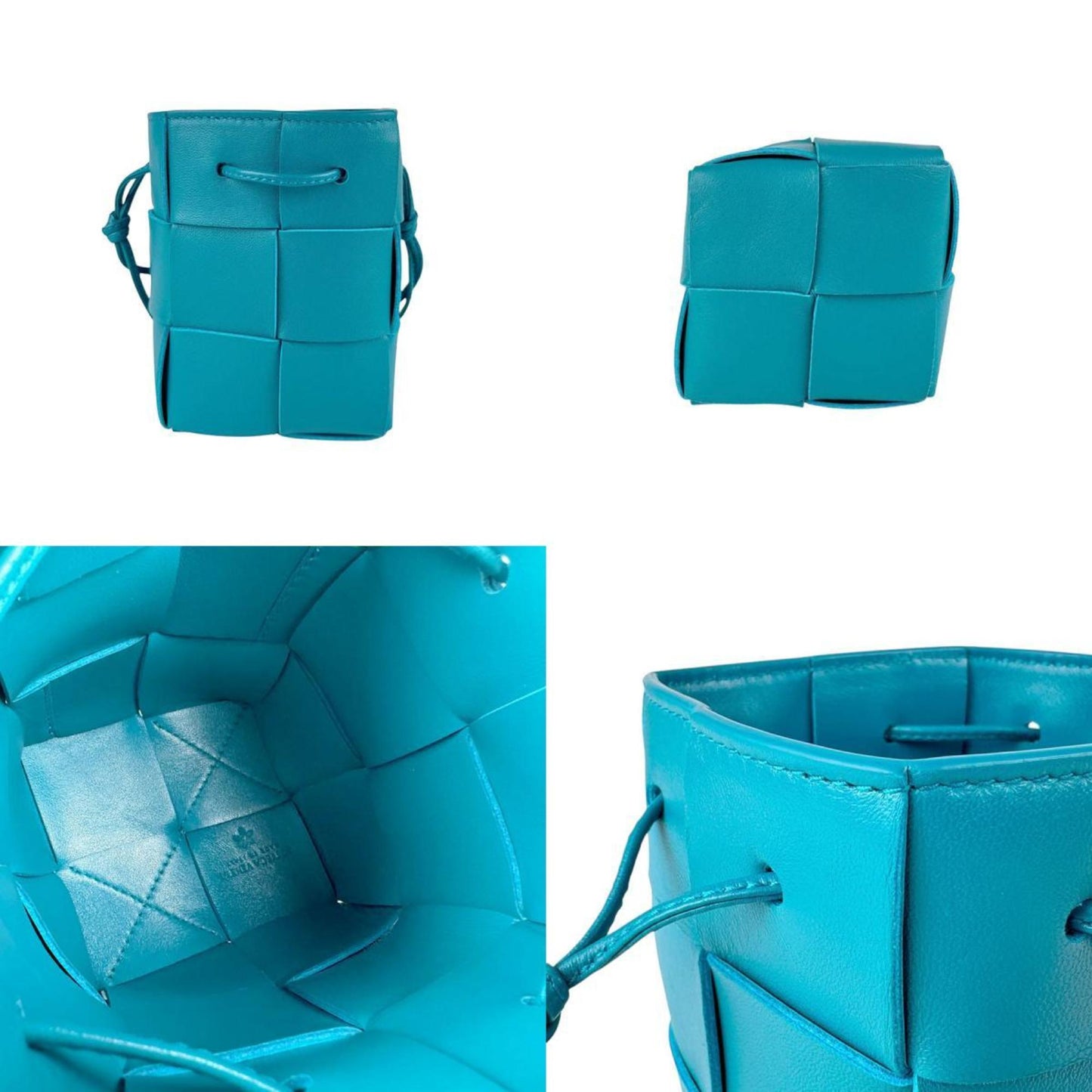 Bottega Veneta Cassette, Blue, Leather, shoulder