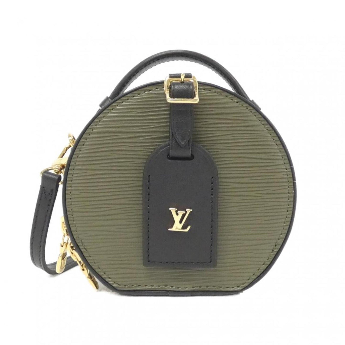 Louis Vuitton Mini boîte chapeau, Khaki, Leather, shoulder