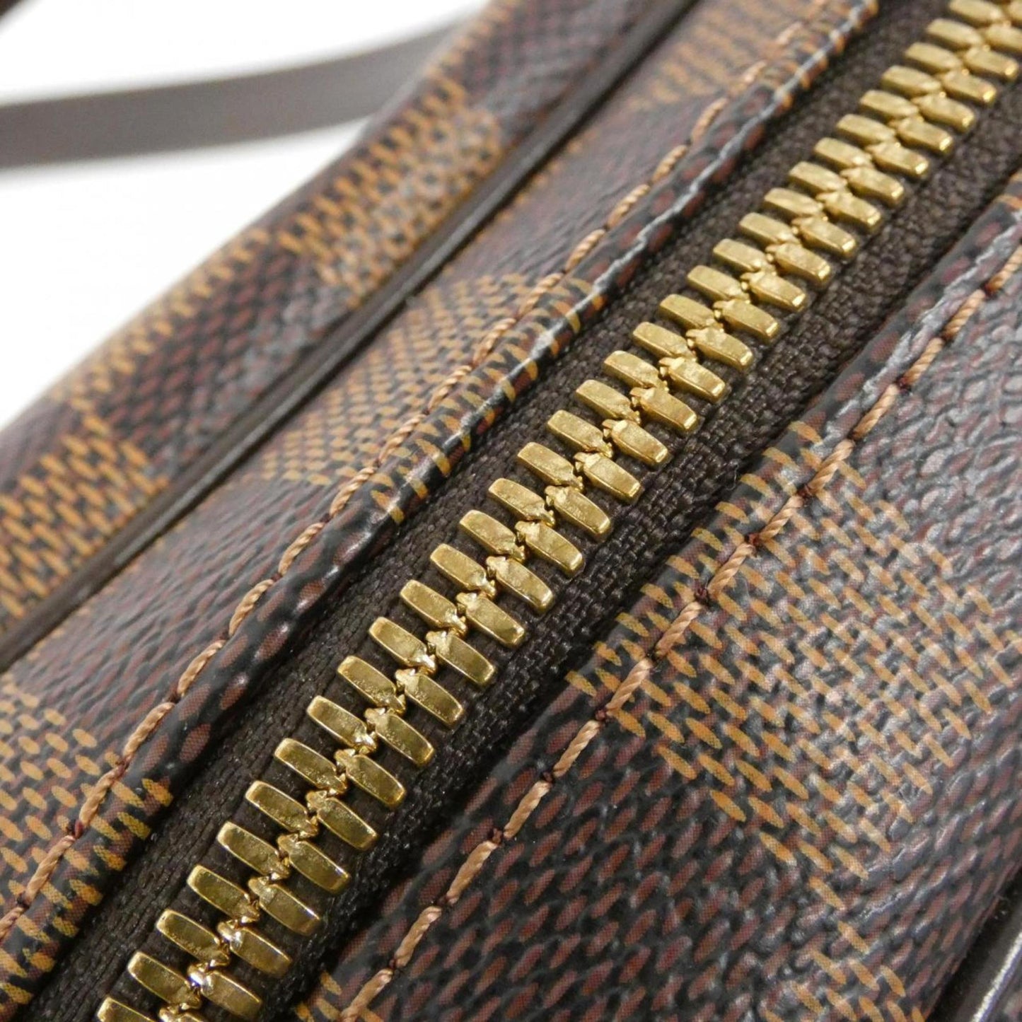 Louis Vuitton Rivington, Brown, Canvas, shoulder