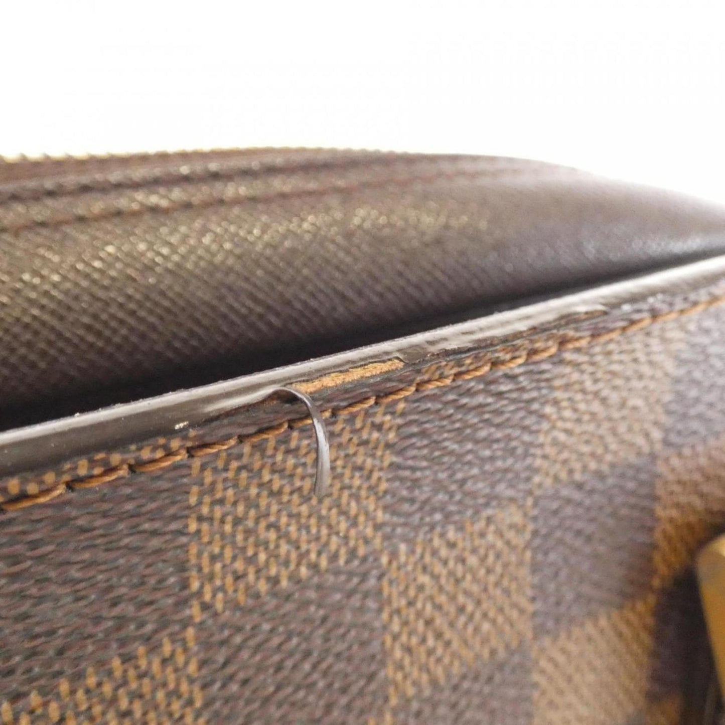 Louis Vuitton Triana, Brown, Canvas, handbag