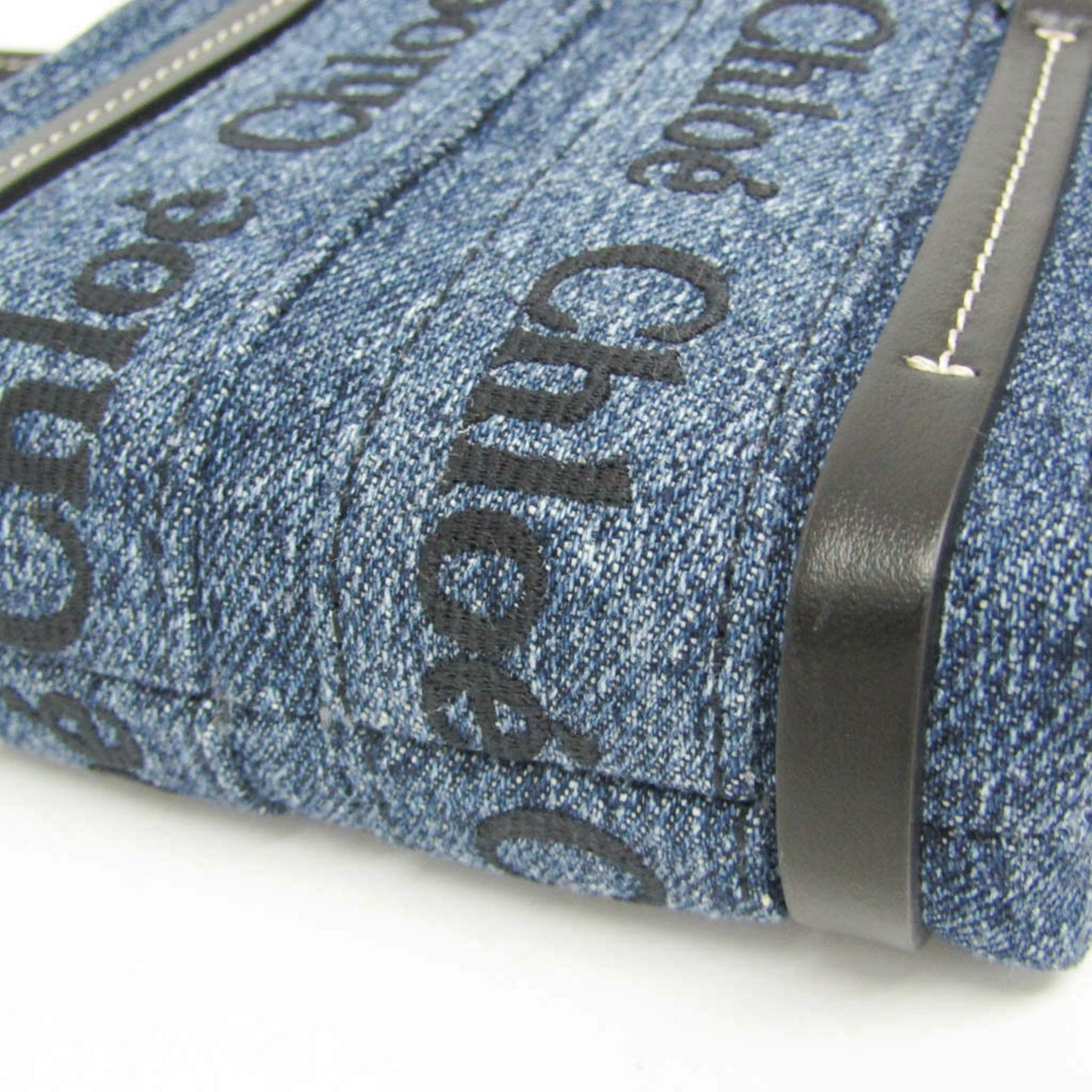 Chloé Woody, Blue, Denim - Jeans, handbag