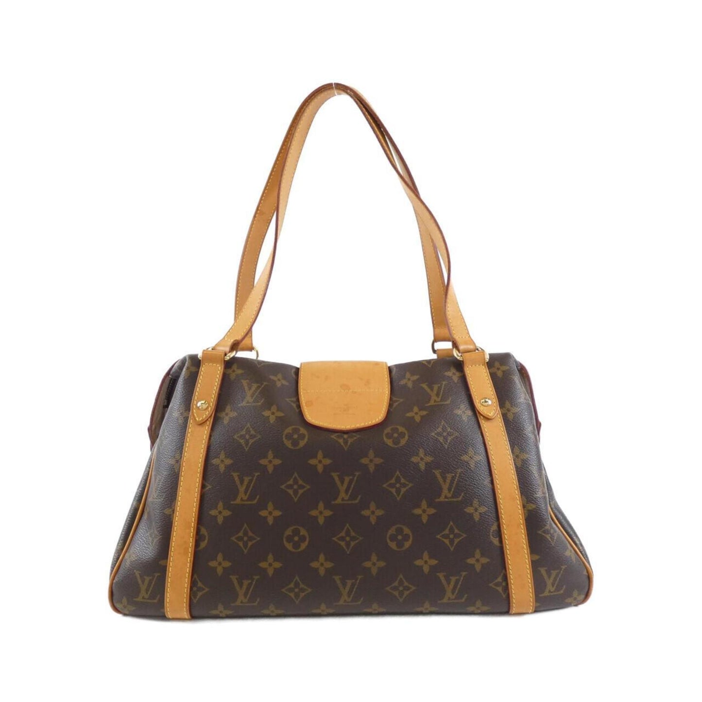 Louis Vuitton Stresa PM, Brown, Canvas, shoulder
