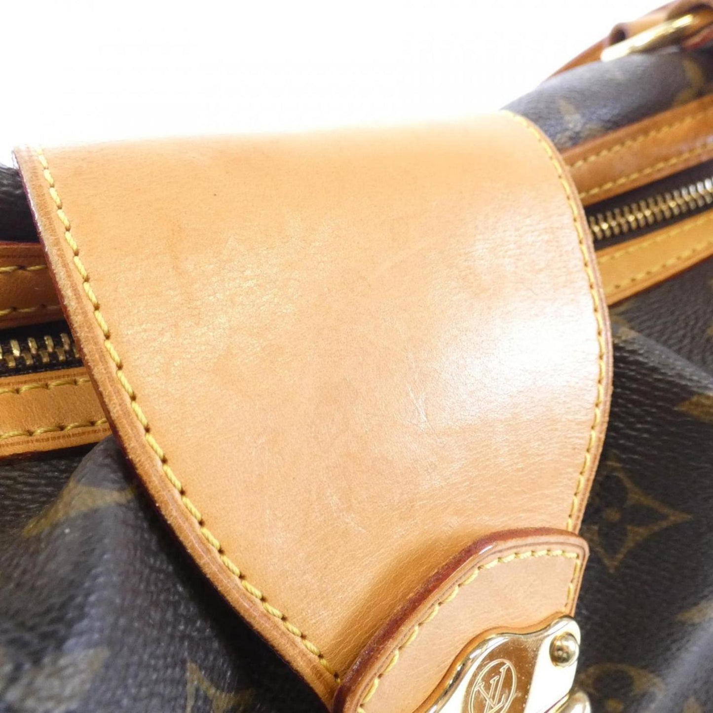 Louis Vuitton Stresa PM, Brown, Canvas, shoulder