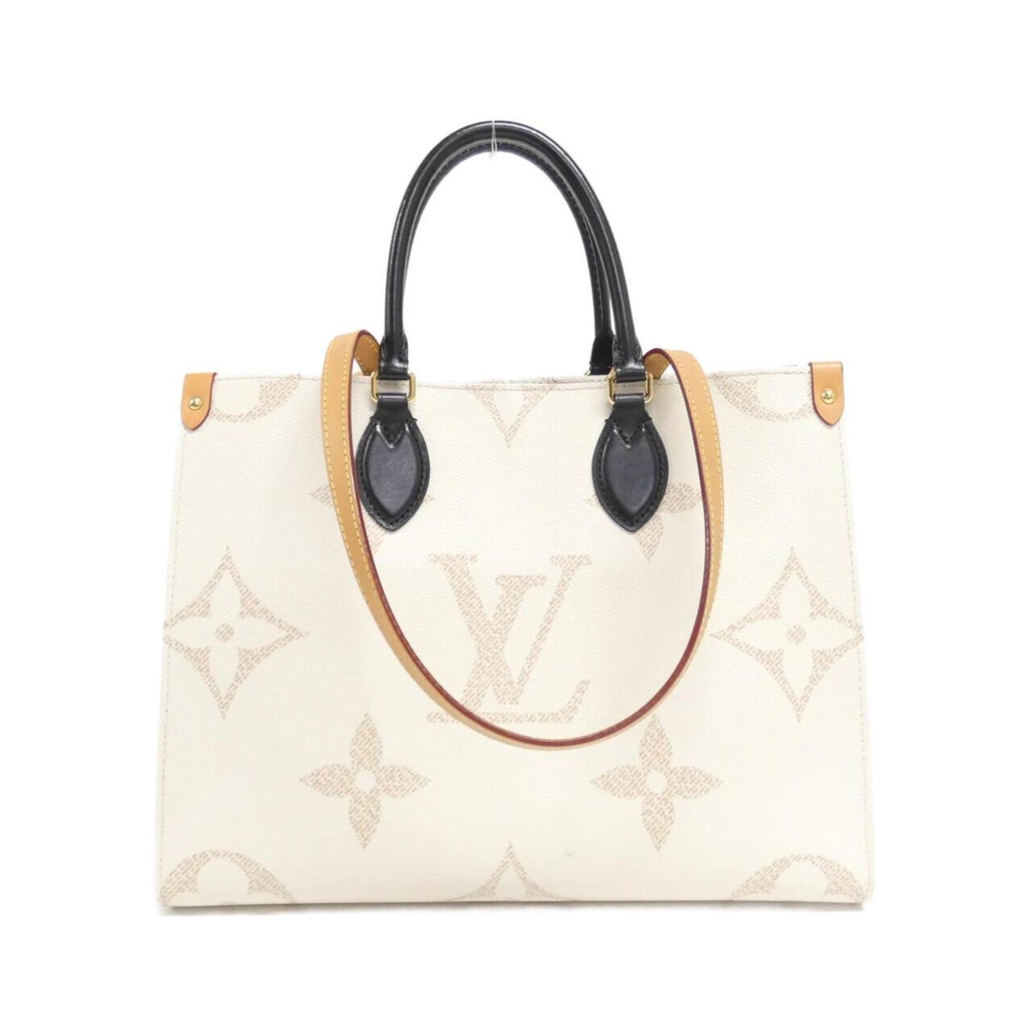 Louis Vuitton Onthego, White, Canvas, handbag