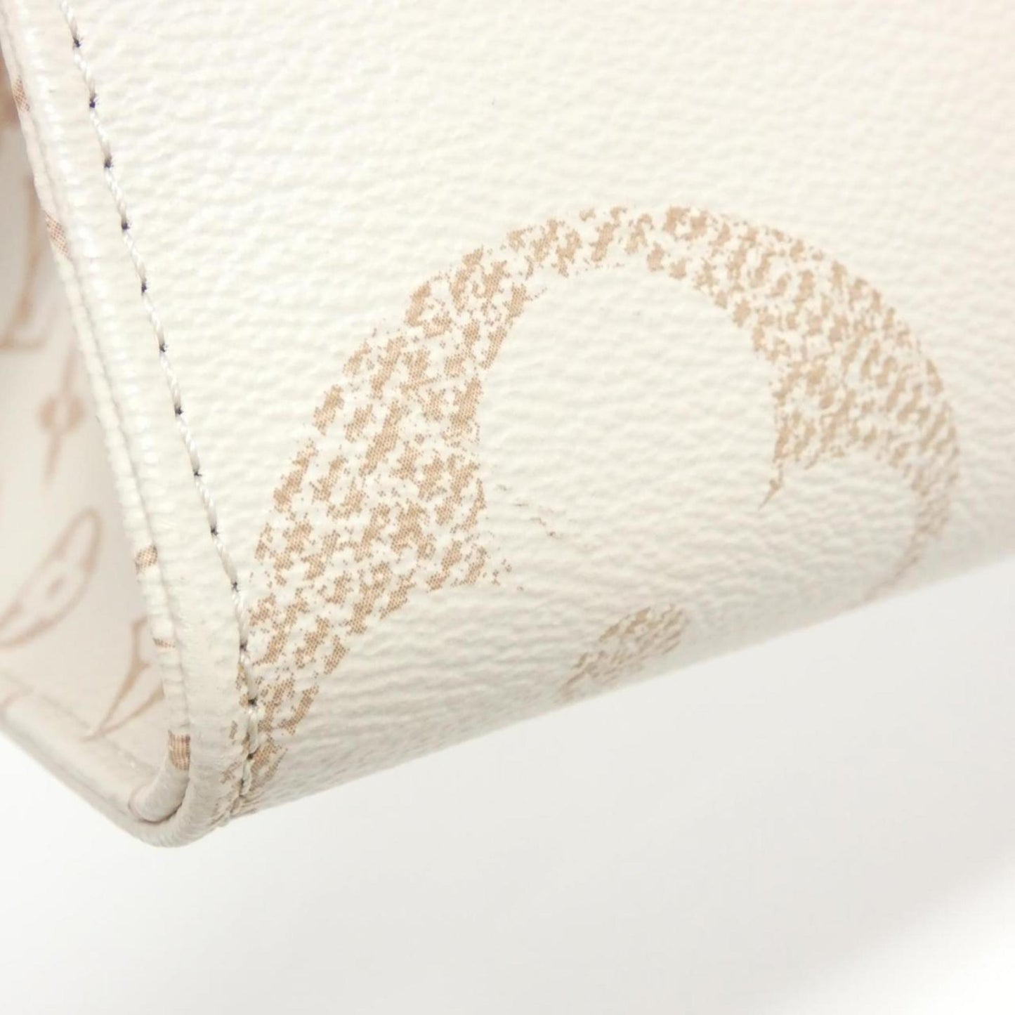 Louis Vuitton Onthego, White, Canvas, handbag