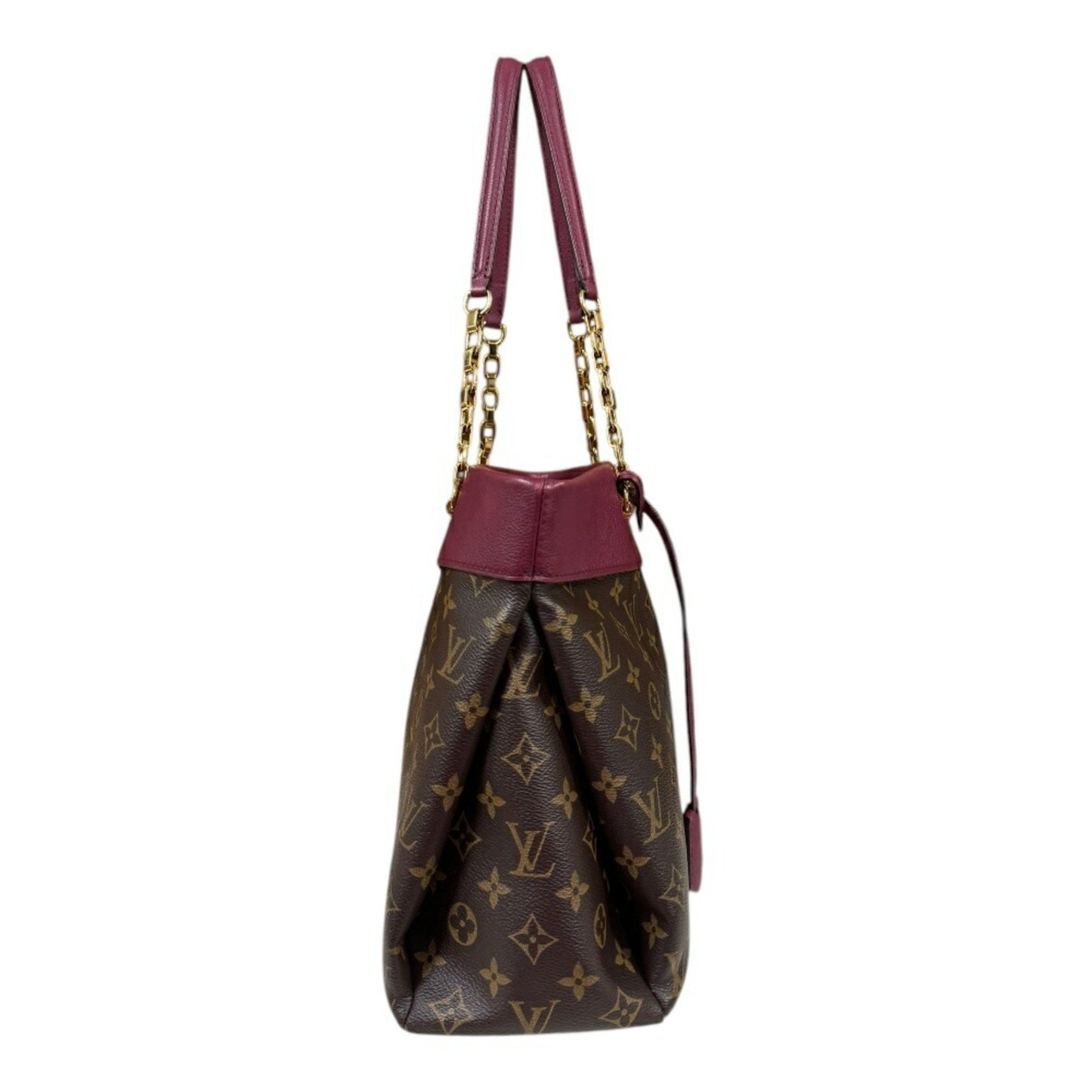 Louis Vuitton Pallas, Brown, Canvas, shoulder