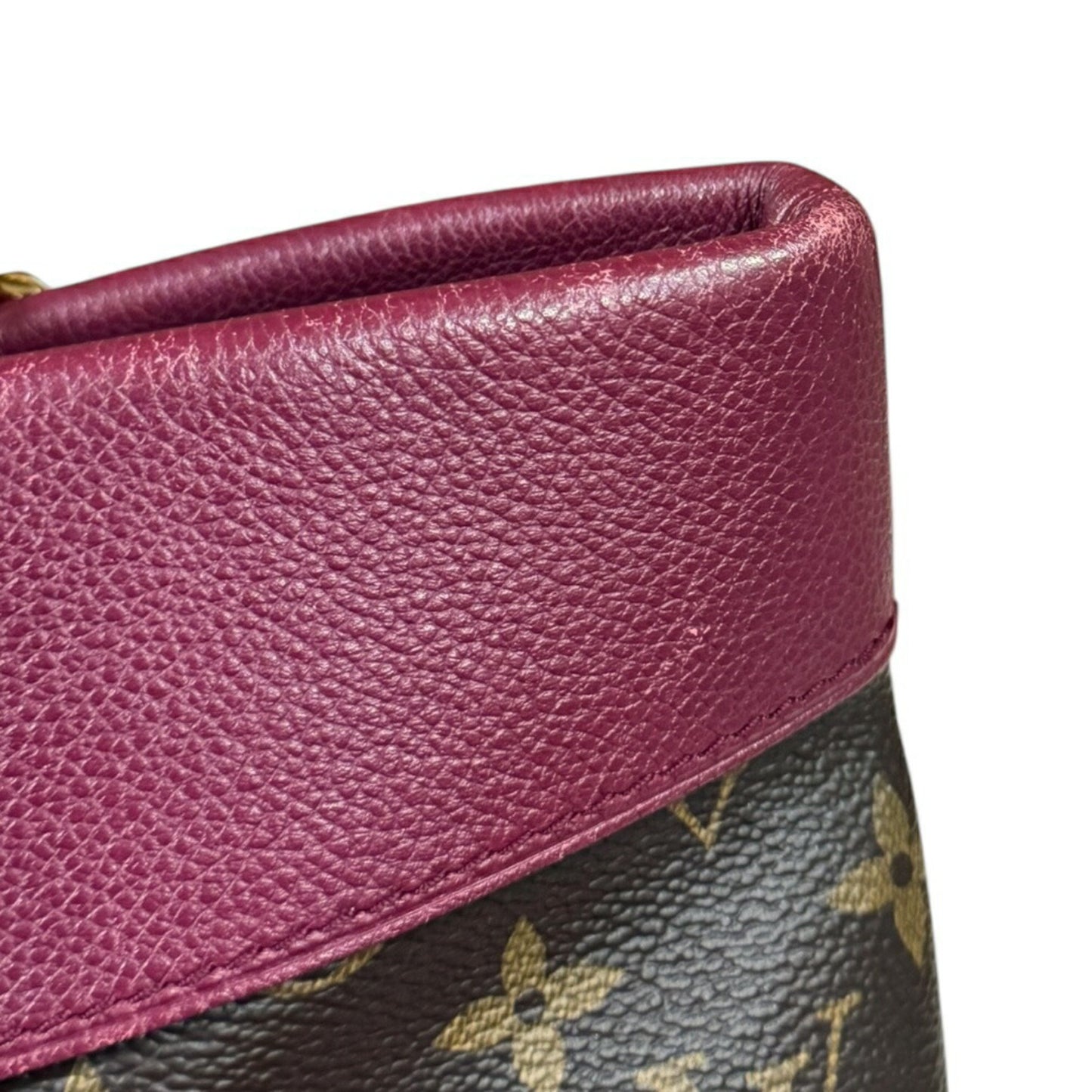 Louis Vuitton Pallas, Brown, Canvas, shoulder