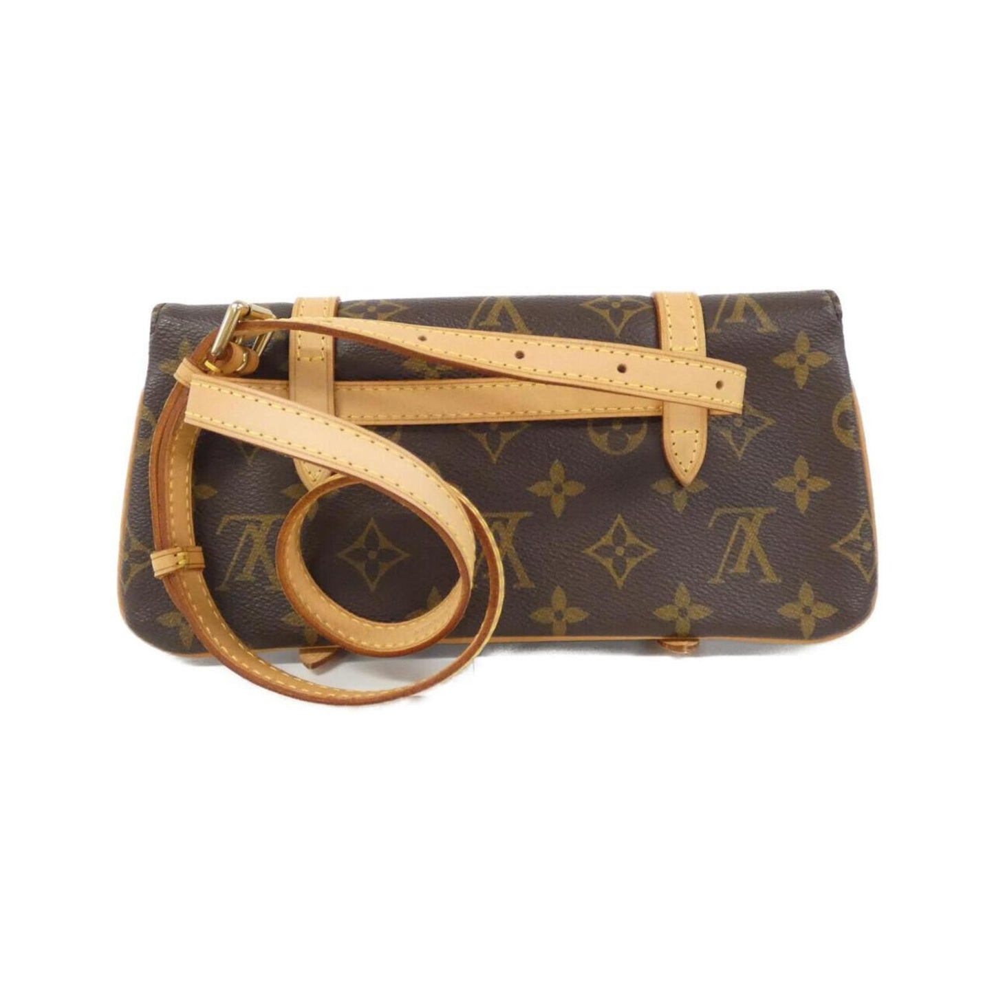 Louis Vuitton Marelle, Brown, Canvas, shoulder