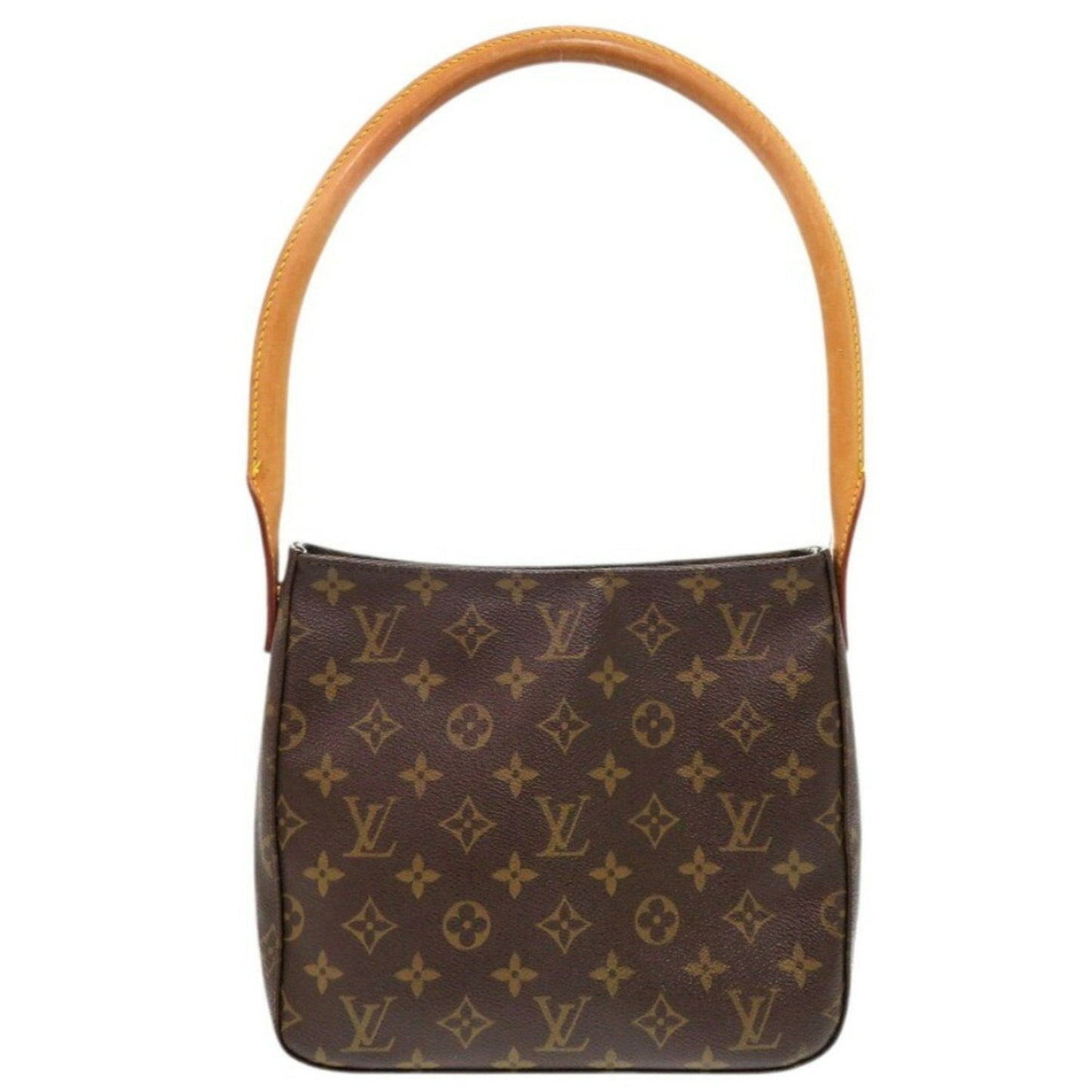 Louis Vuitton Looping MM, Brown, Canvas, shoulder