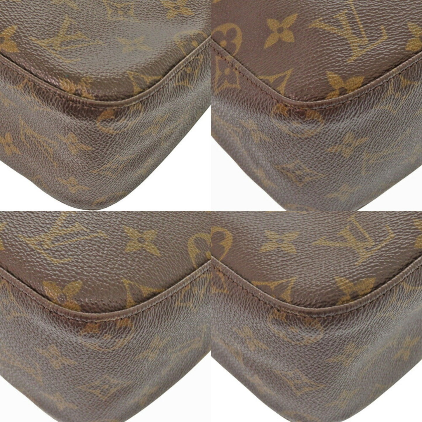 Louis Vuitton Looping MM, Brown, Canvas, shoulder