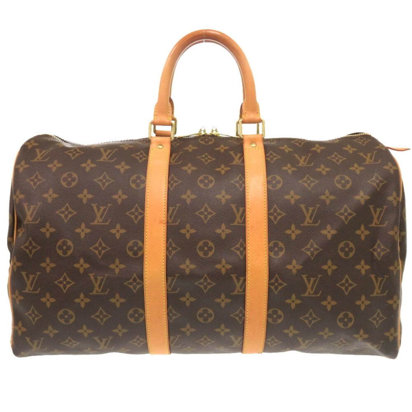 Louis Vuitton Keepall 45, Brown, Canvas, travel