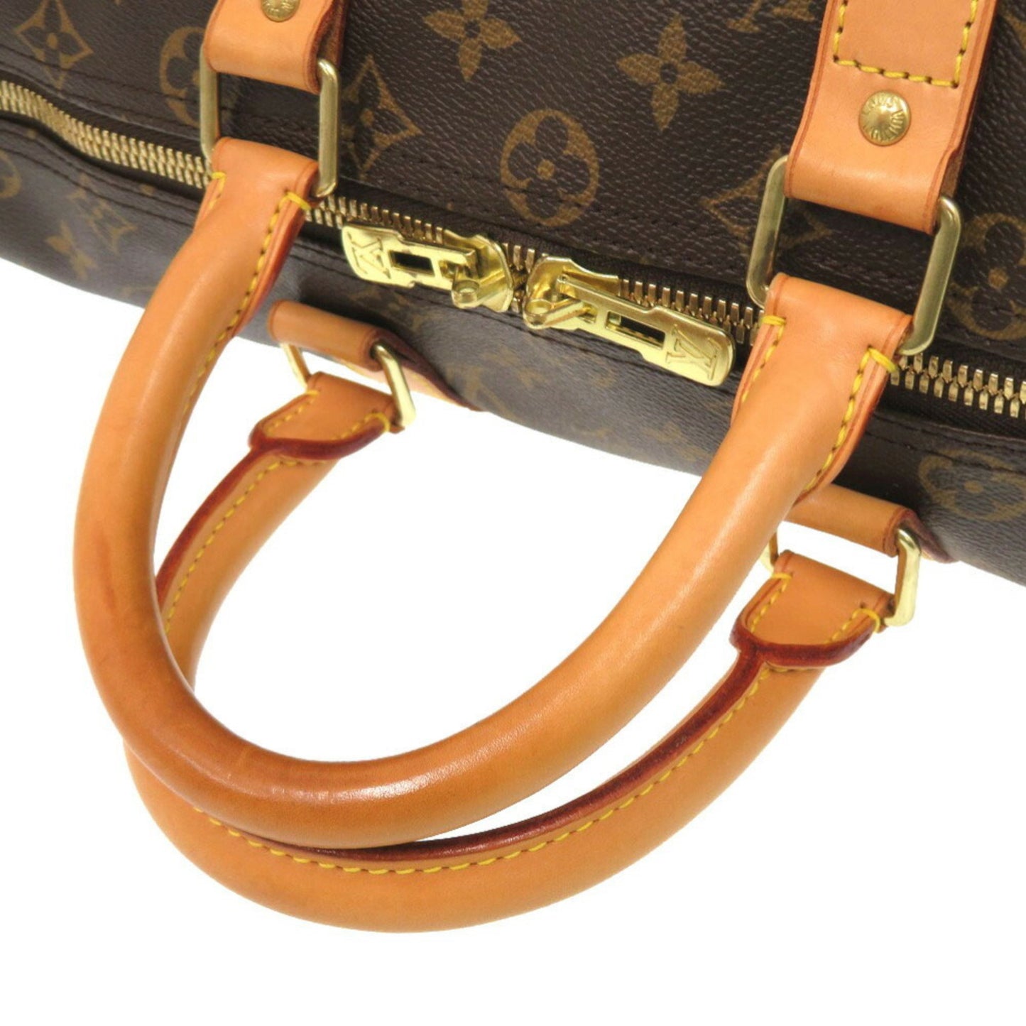 Louis Vuitton Keepall 45, Brown, Canvas, travel