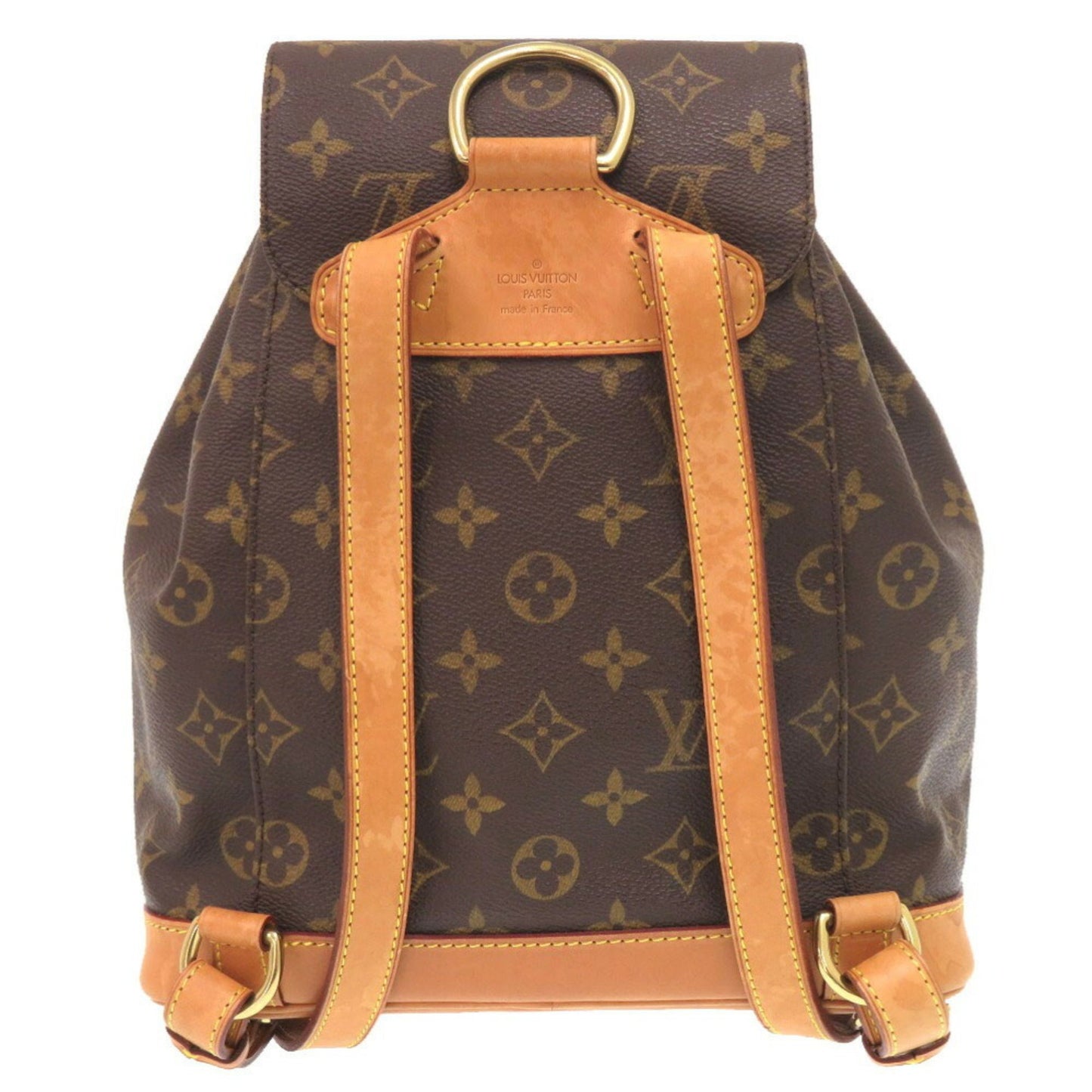 Louis Vuitton Montsouris MM, Brown, Canvas, backpack