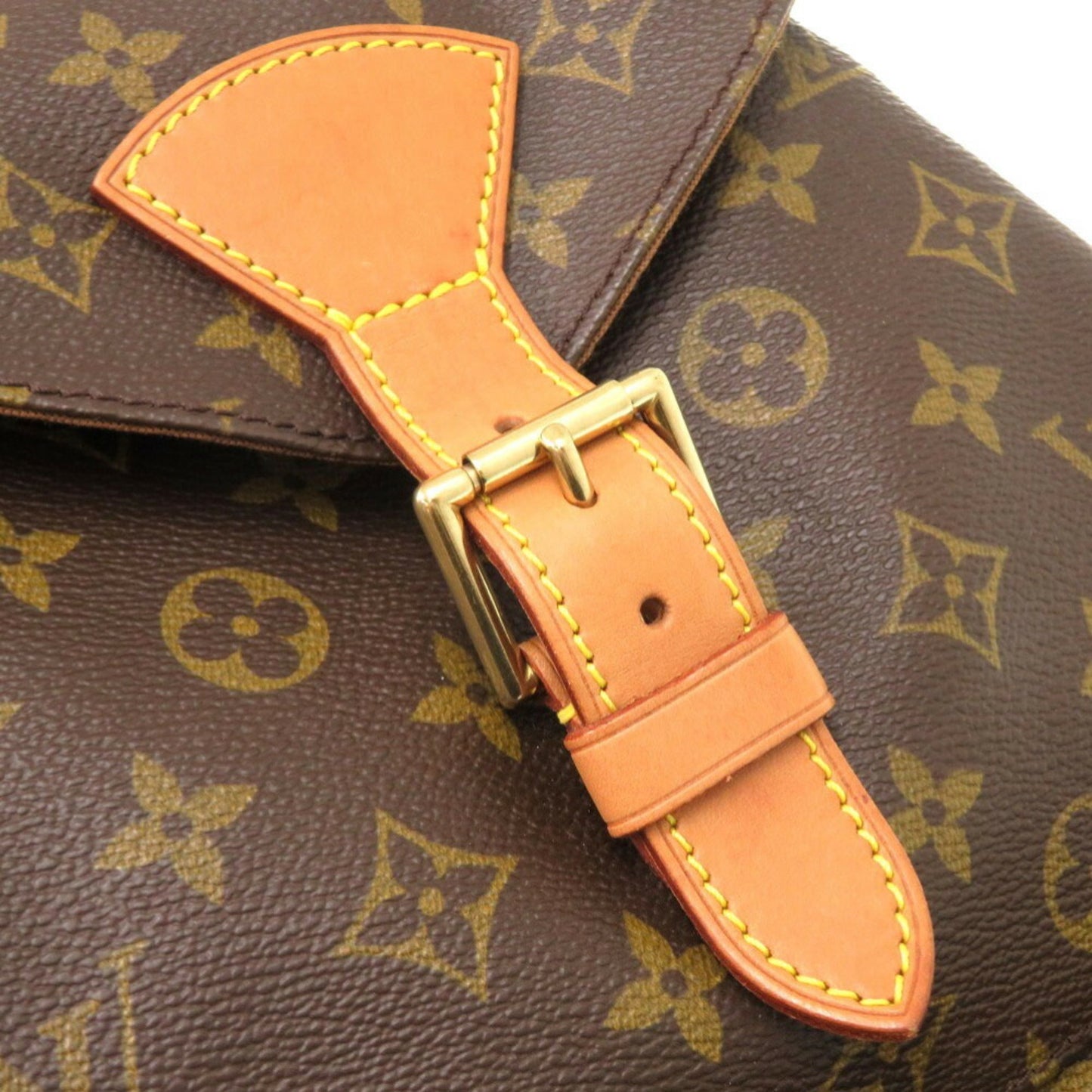 Louis Vuitton Montsouris, Brown, Canvas, backpack