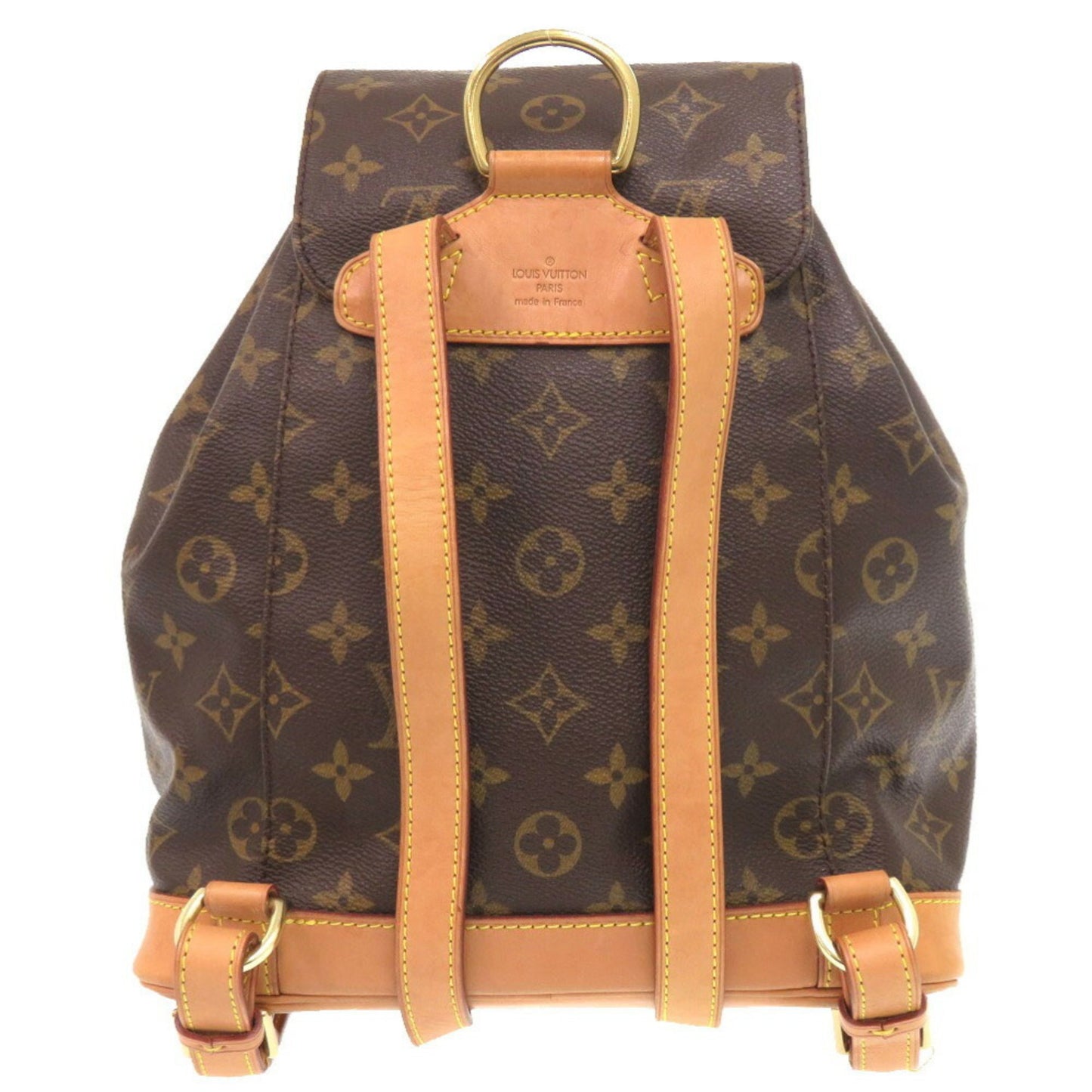 Louis Vuitton Montsouris MM, Brown, Canvas, backpack