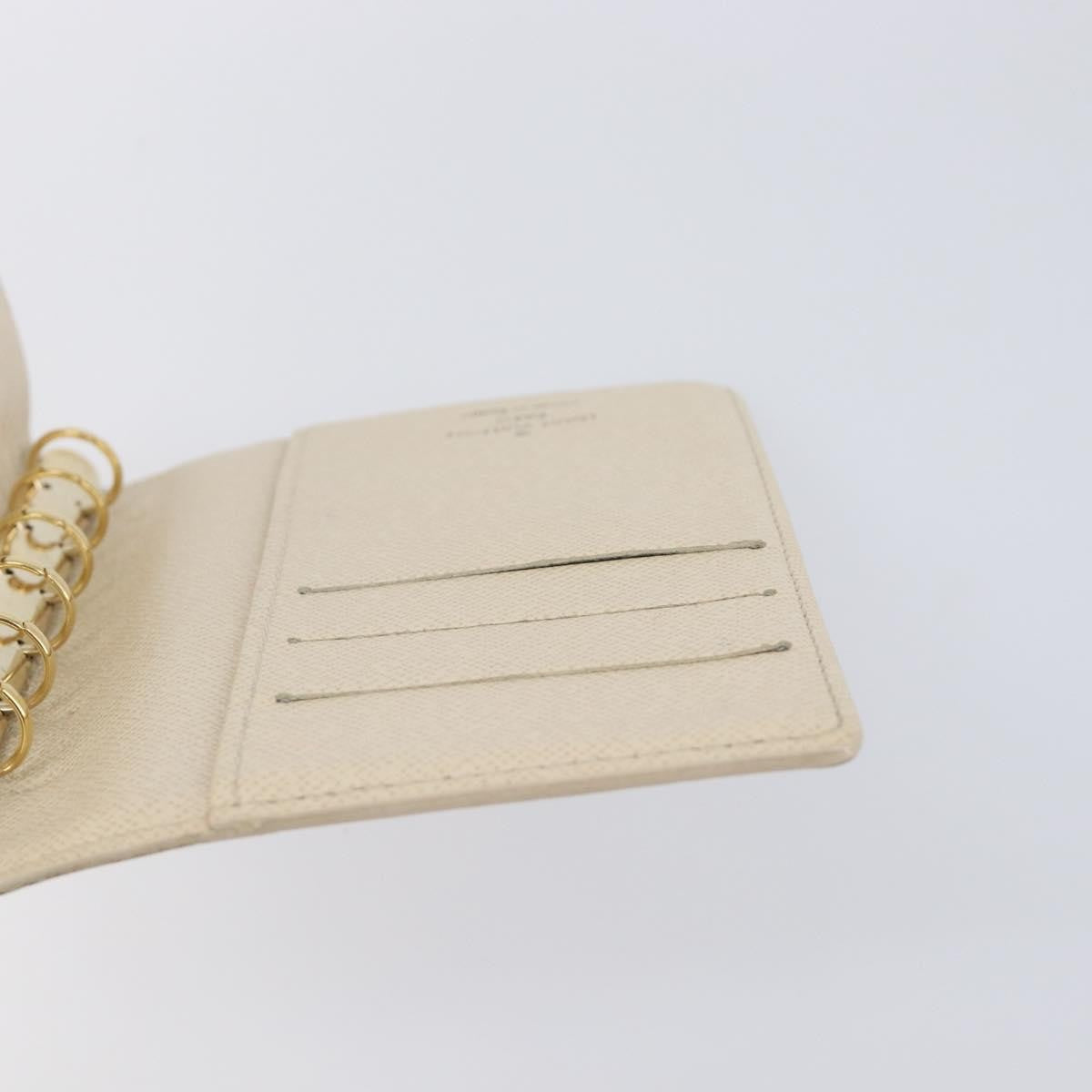 Louis Vuitton Ring Agenda Cover Damier, Beige, Canvas, Briefcase