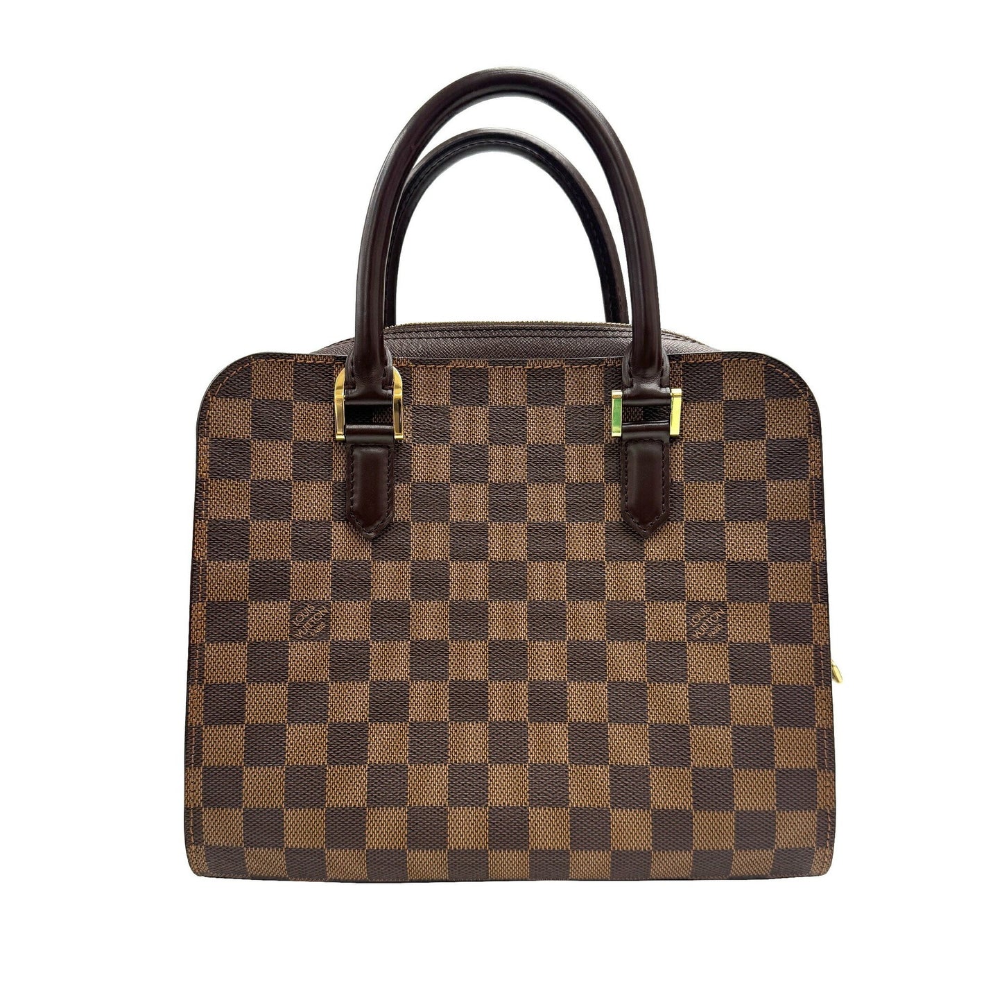Louis Vuitton Triana, Brown, Canvas, handbag