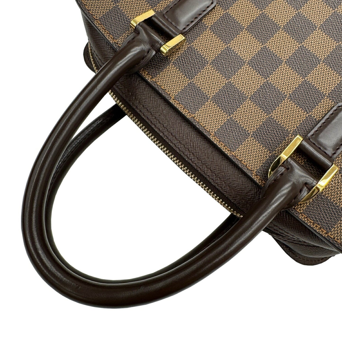 Louis Vuitton Triana, Brown, Canvas, handbag
